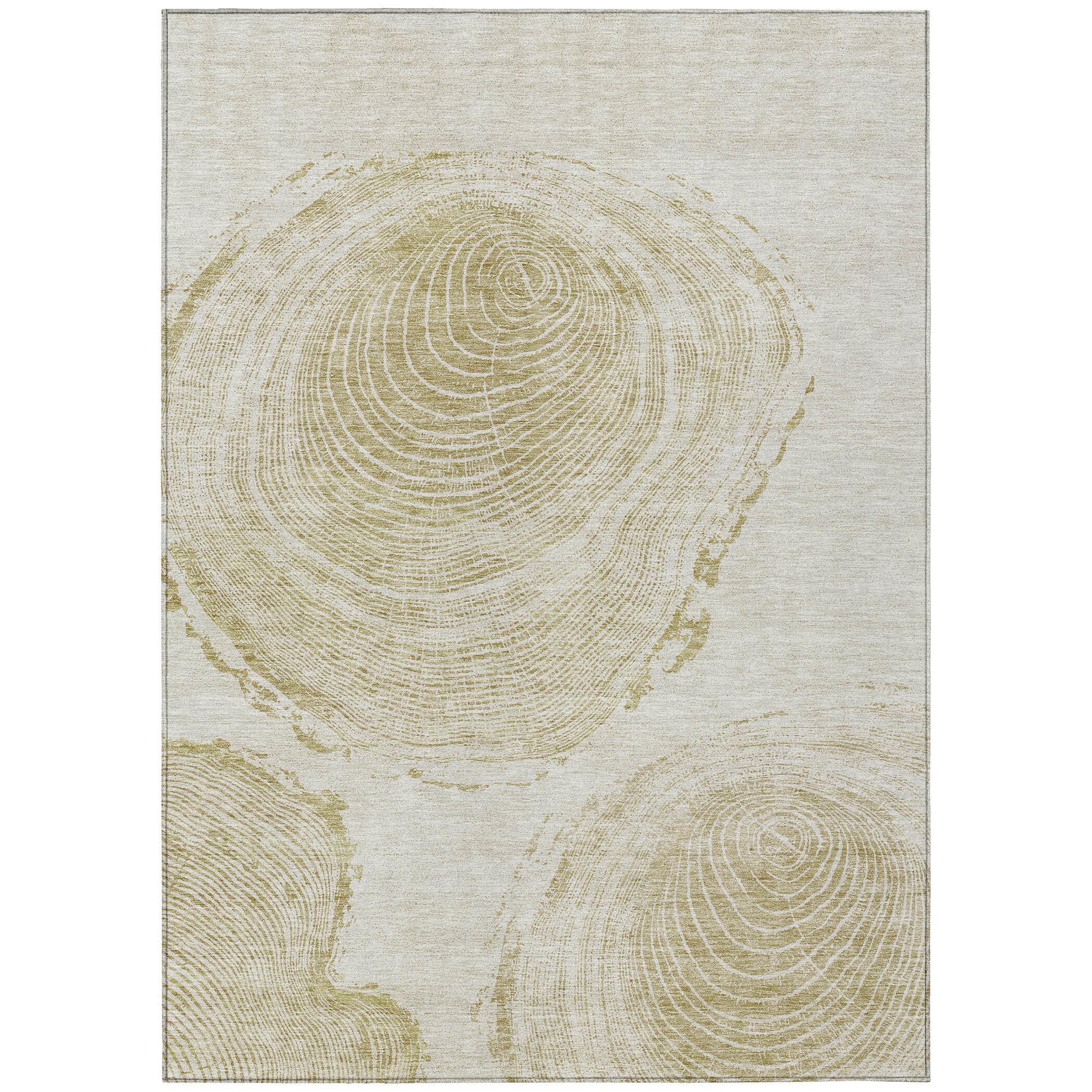 Addison Rugs ACN713KH3X5 Chantille ACN713KH 3 x 5 (ft) Polyester Khaki Rectangular Indoor/Outdoor Geometric Machine washable Area rug