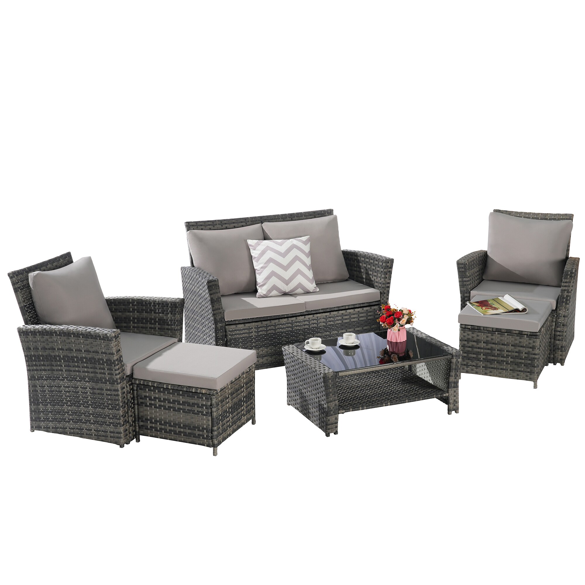 SINOFURN SYB670038LG Patio-Conversation-Sets - View #6