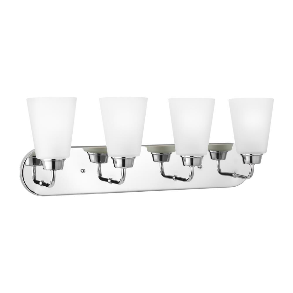 Generation Lighting 4415204EN3-05 Kerrville 24.625-in 4 -Light Polished Chrome Transitional Vanity light