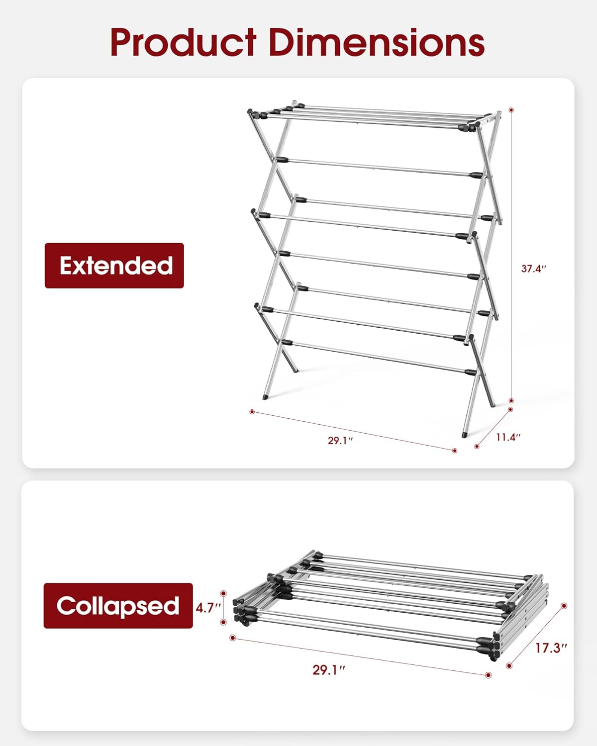 Kitstorack KS-B0GRVZCTVM Organizers-Drying-Racks - View #3