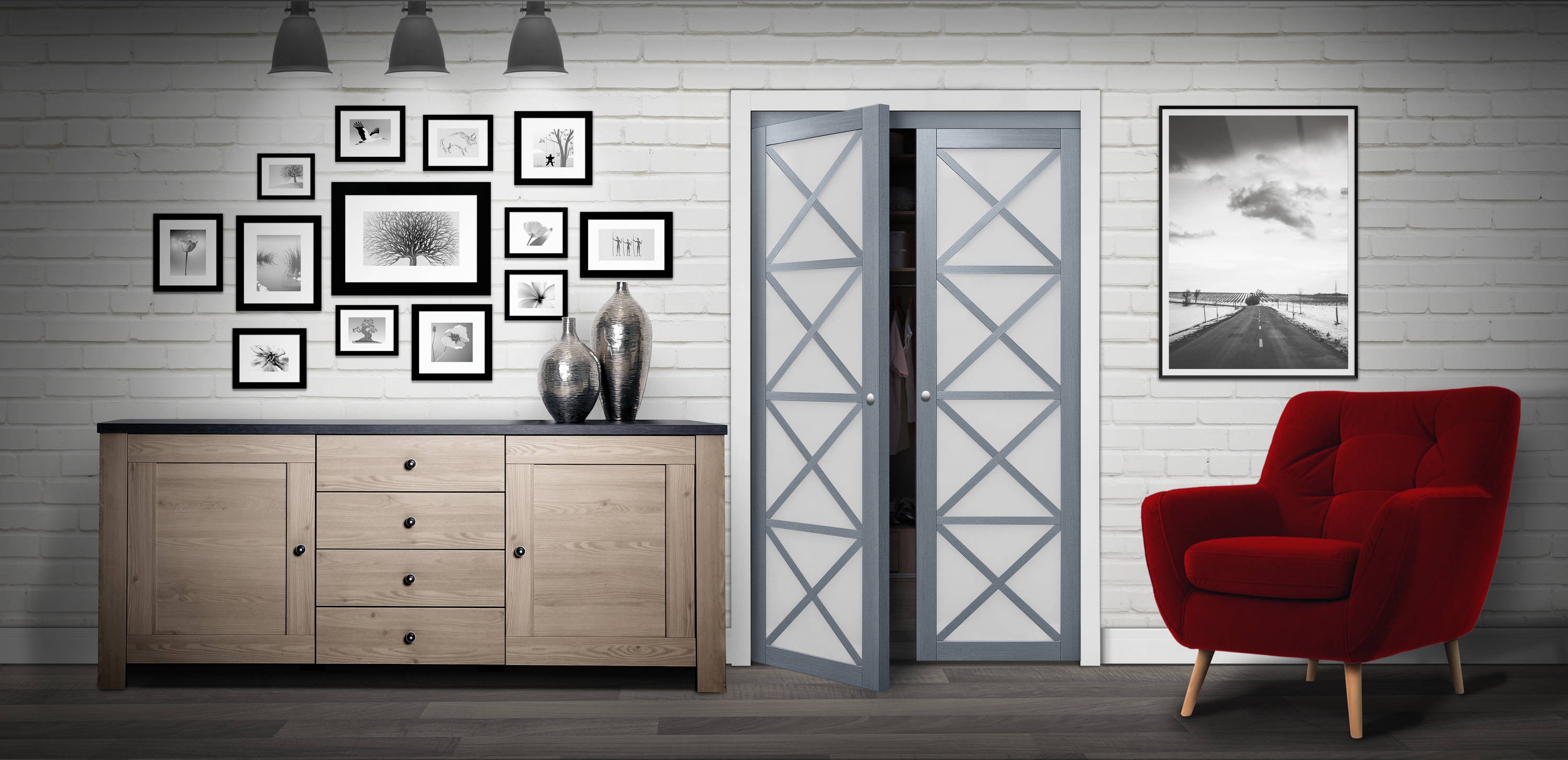 RELIABILT PV3330GGFGE048080 Bifold-Sliding-Closet-Doors - View #4