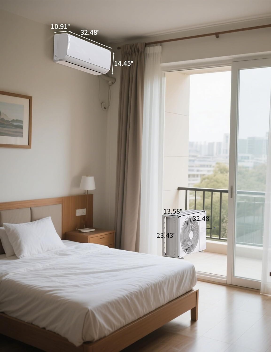 Qeetex LHF-AD-PHO-161JRT8F Wall-Air-Conditioners - View #2