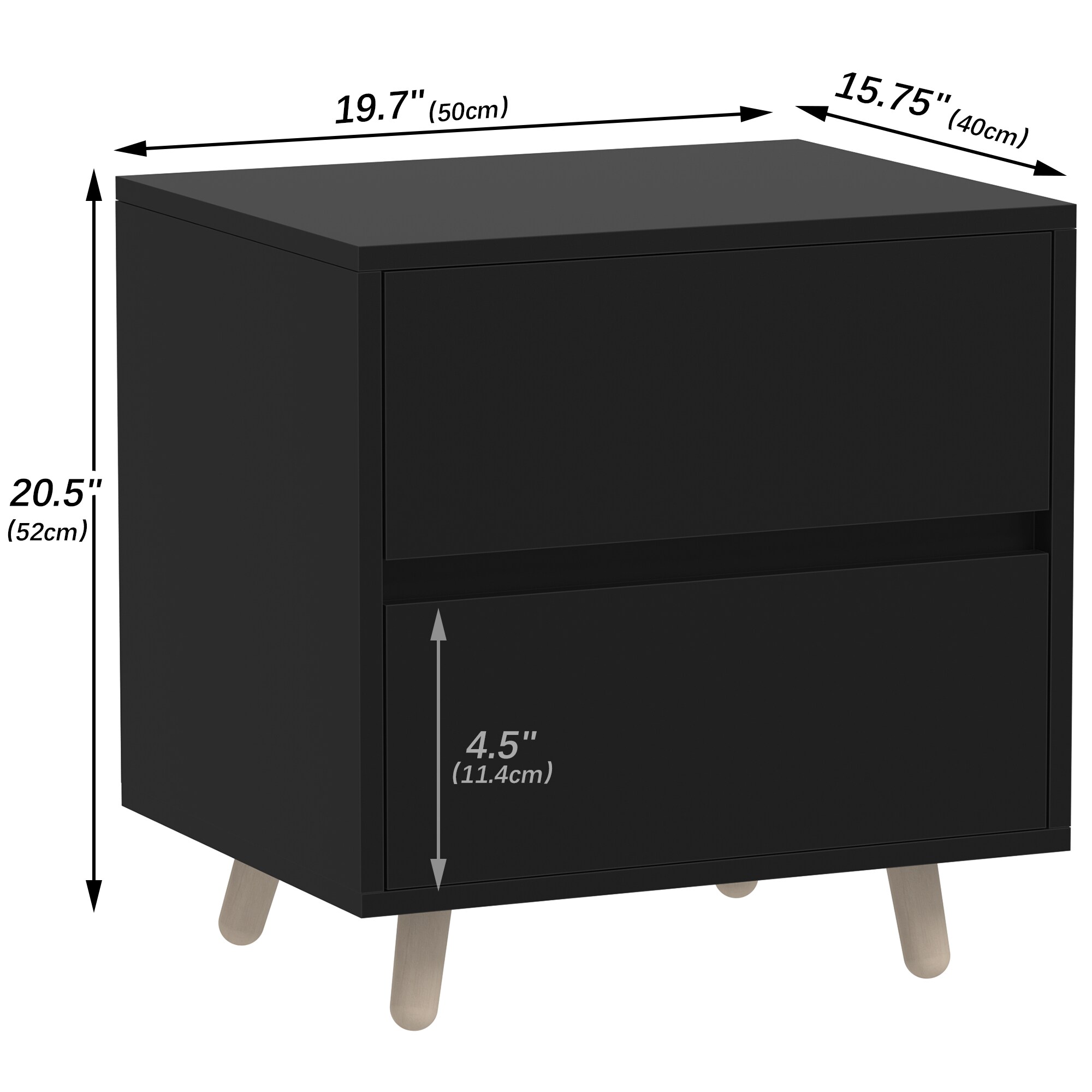  IF-NS02-BK nightstands - View #9