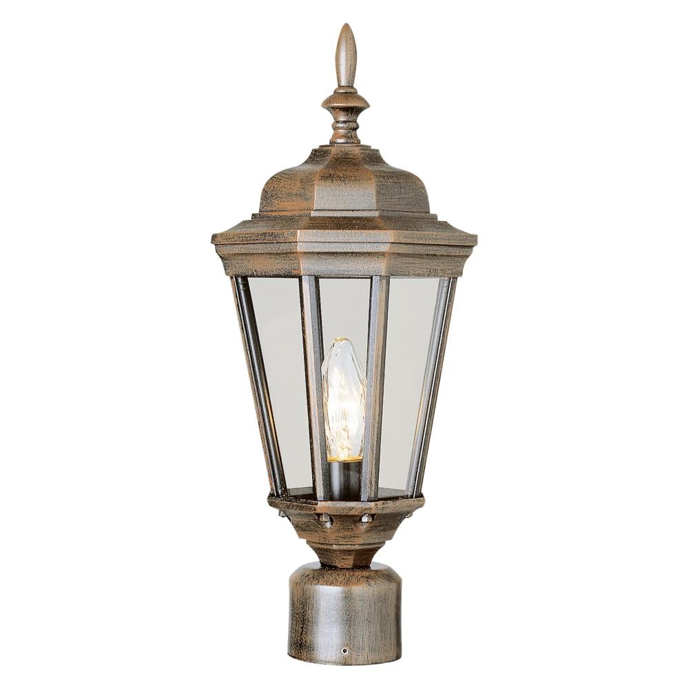Lucid Lighting 4096 RT 20.75-in H Rust Hardwired Incandescent Post Light