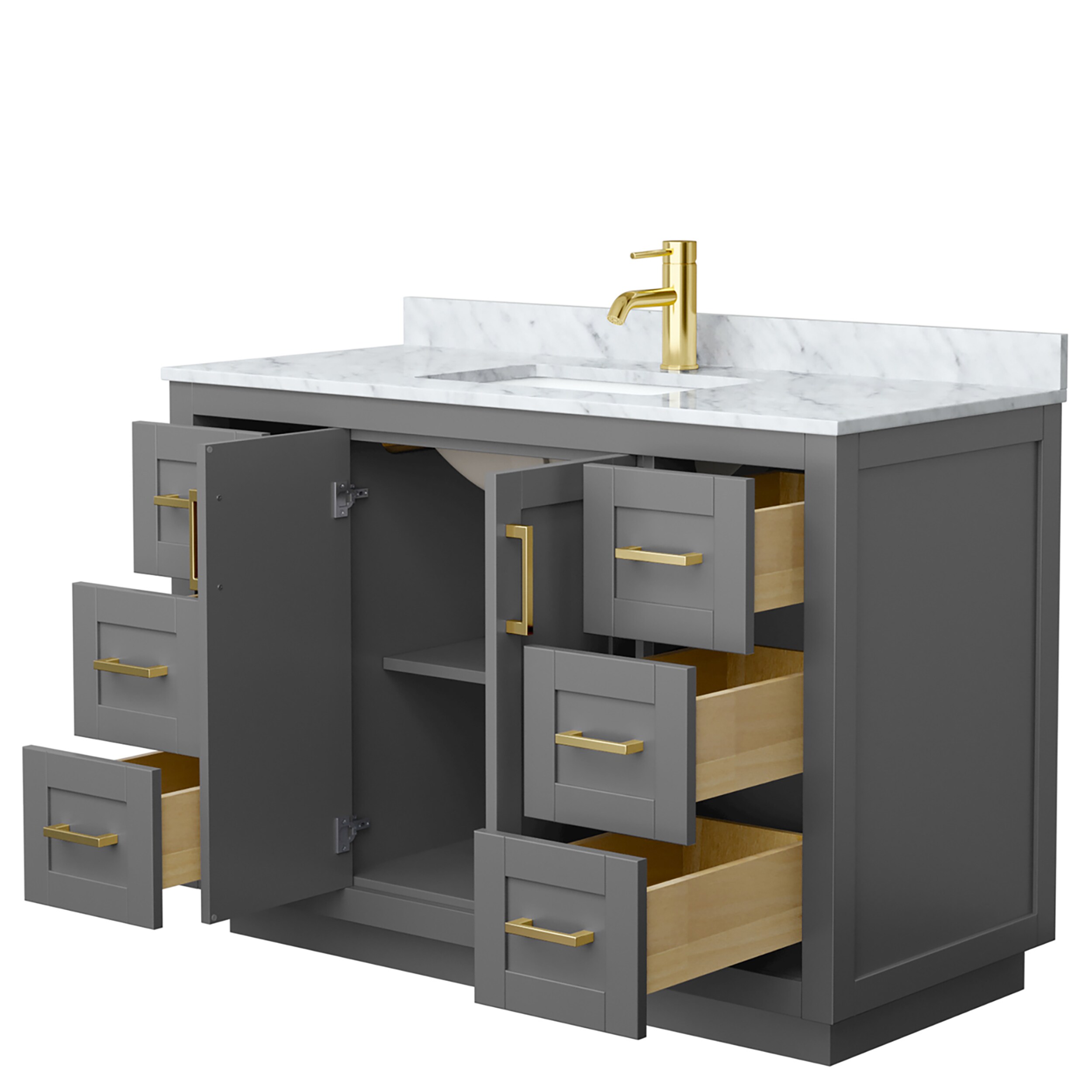 Wyndham Collection WCF292948SGGCMUNSMXX Bath-Vanity-Combo - View #3