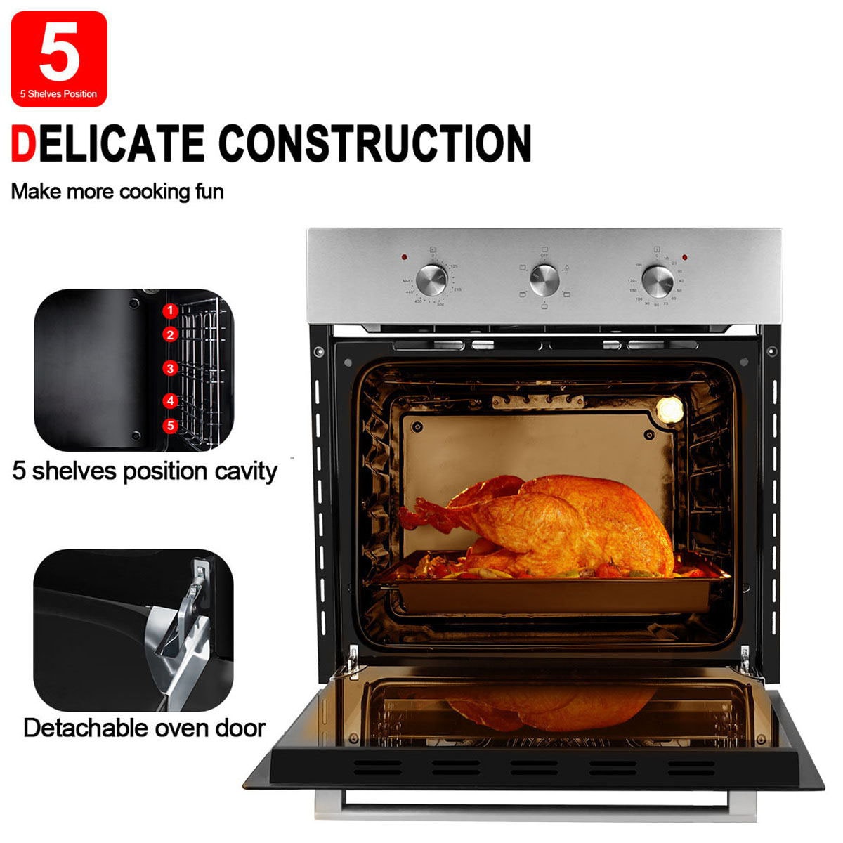 LEGEND CHEF ES606MS-LC Swall-Elec-Oven - View #4