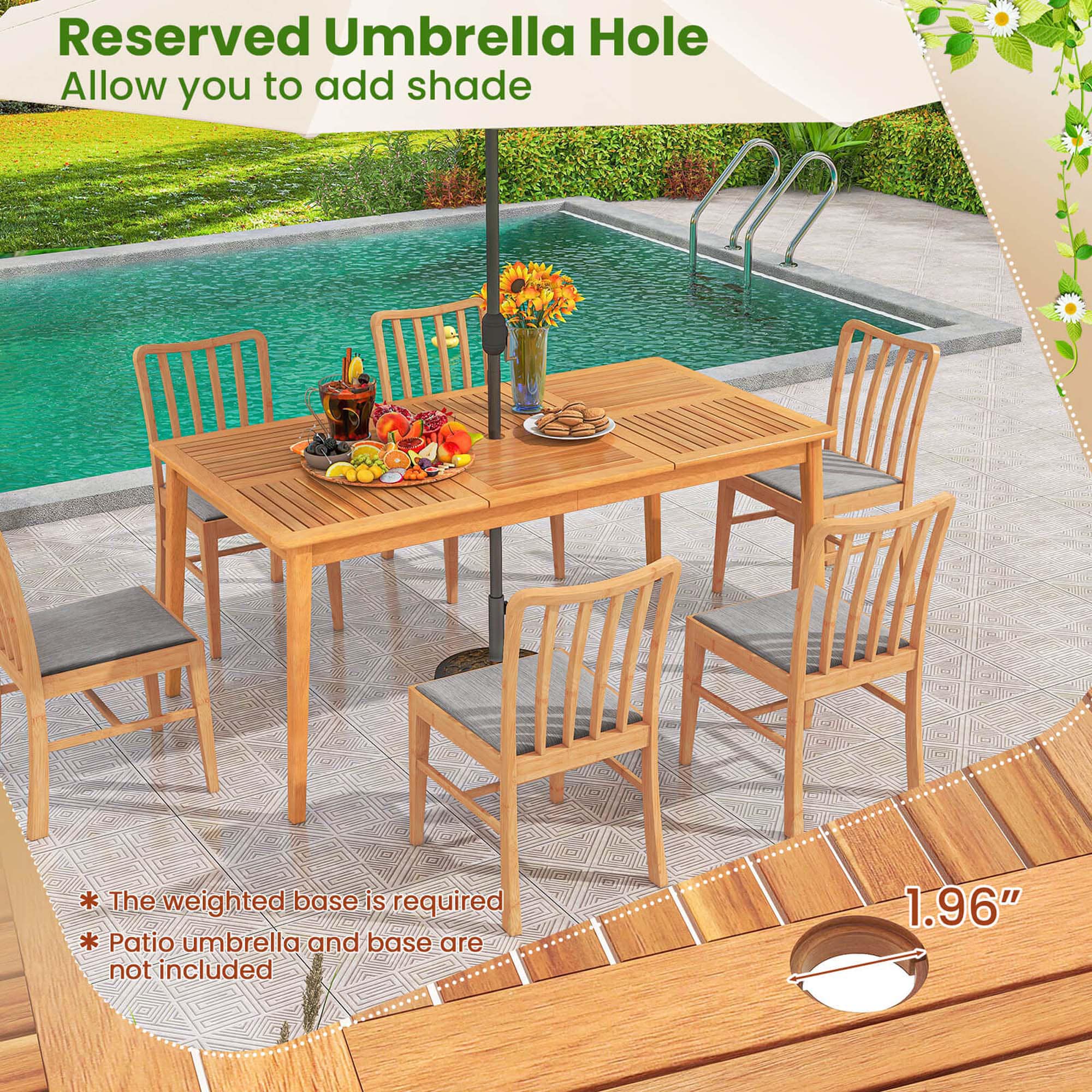 Costway HCST04221 Patio-Tables - View #4