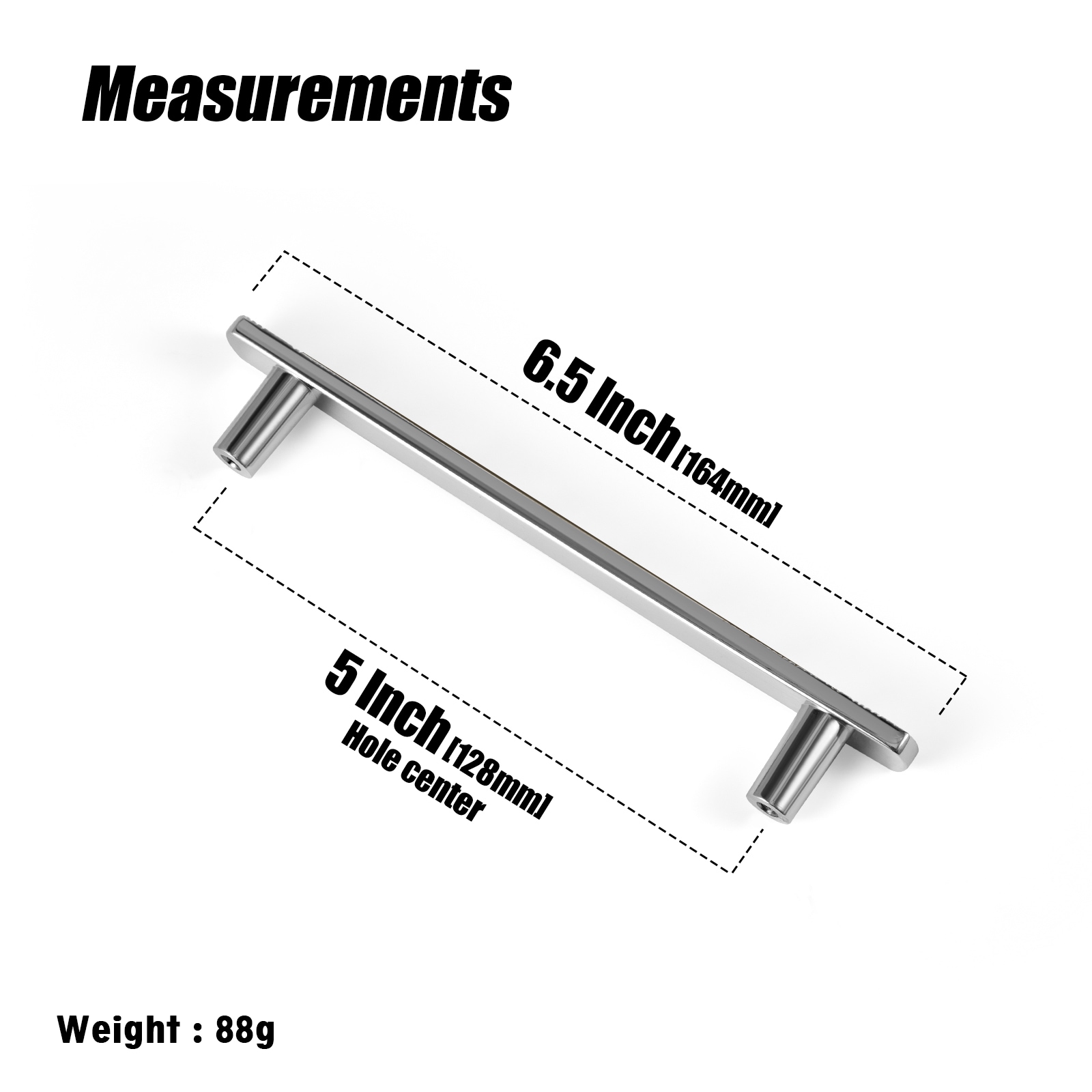 Miaokesen 9617DG-128 Cabinet-Pulls - View #2