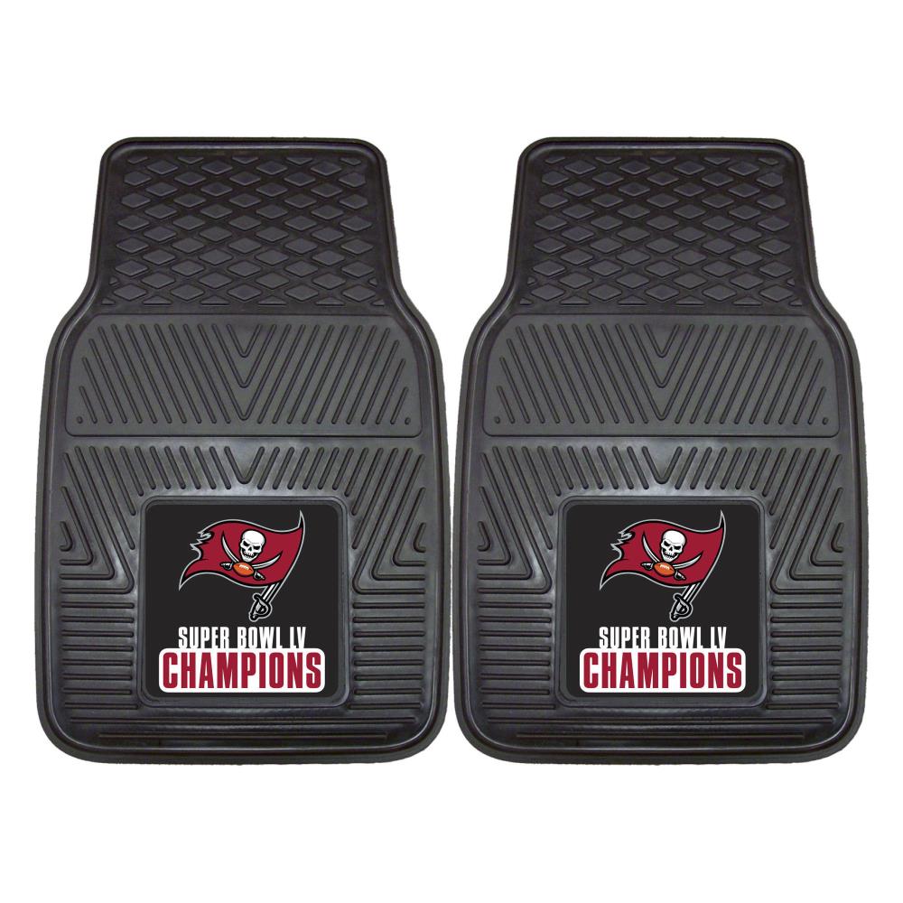 Tampa Bay Buccaneers Super Bowl LV Champions 2-Piece Heavy Duty Car Mat Set