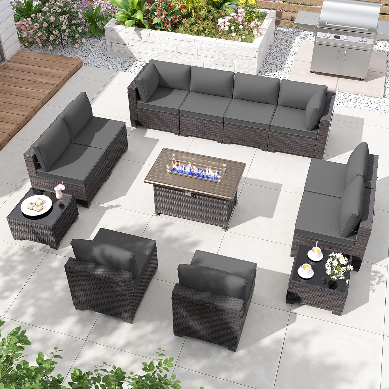 ALAULM LS-2A2BC+1-GREY Patio-Conversation-Sets - View #8