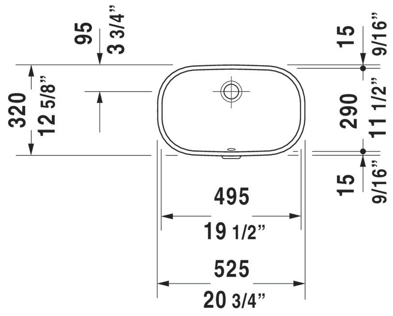 Duravit 0338490017 Bath-Sink - View #2