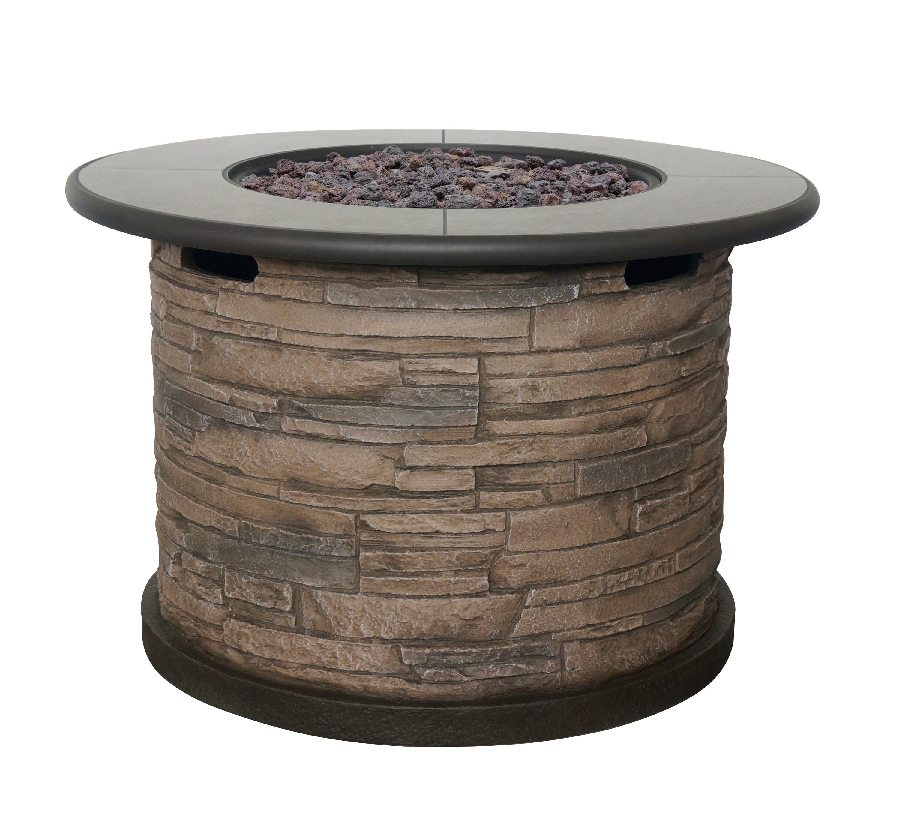 hampton bay propane fire pit column