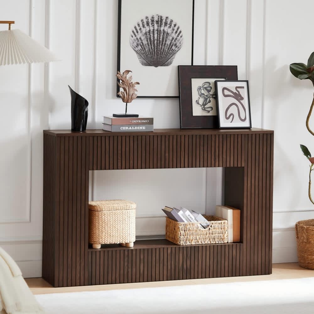 Coolbibila JASON-CONSOLE-WALNUT Console-Sofa-Tables - View #2