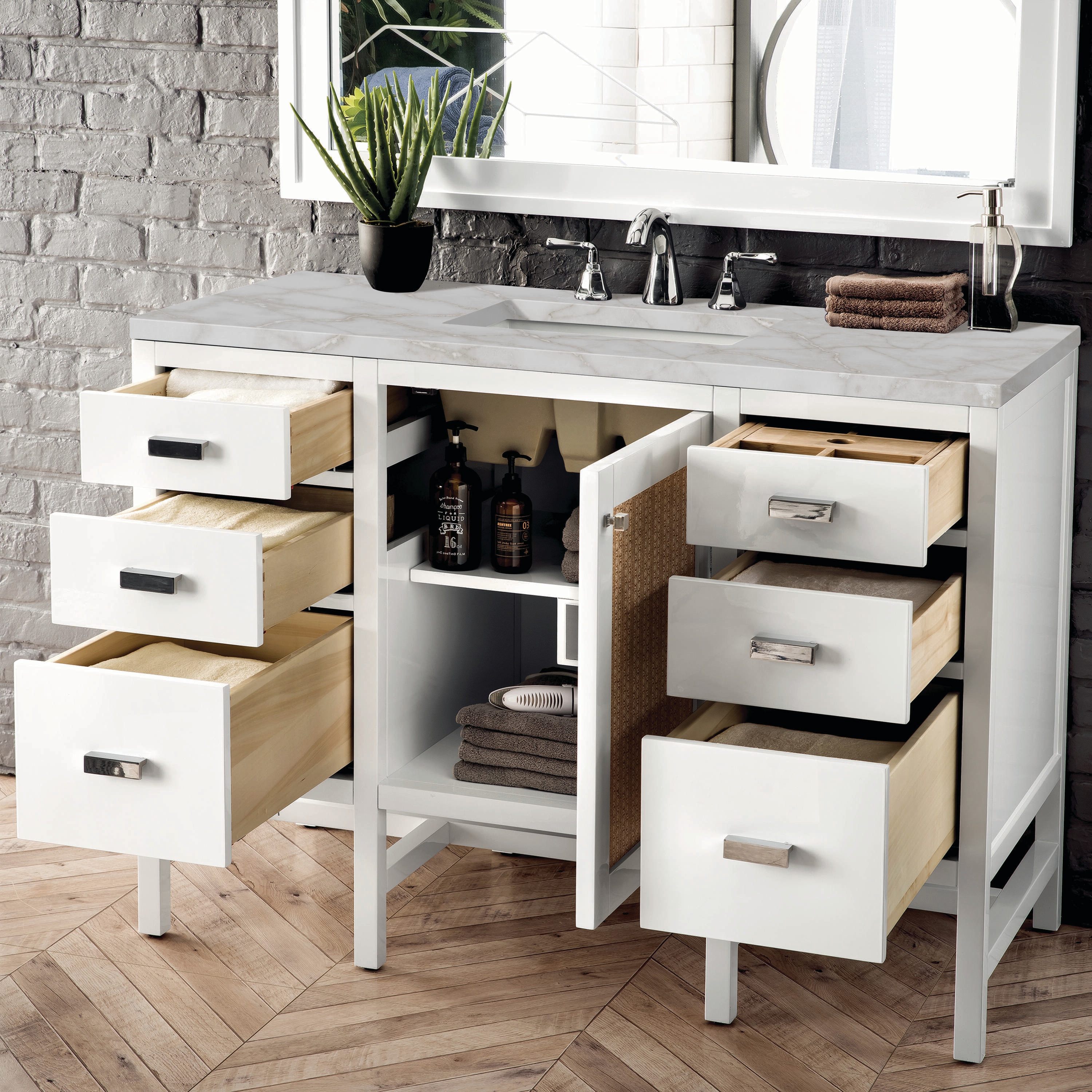 James Martin Vanities E444-V48-GW-3VSL Bath-Vanity-Combo - View #6