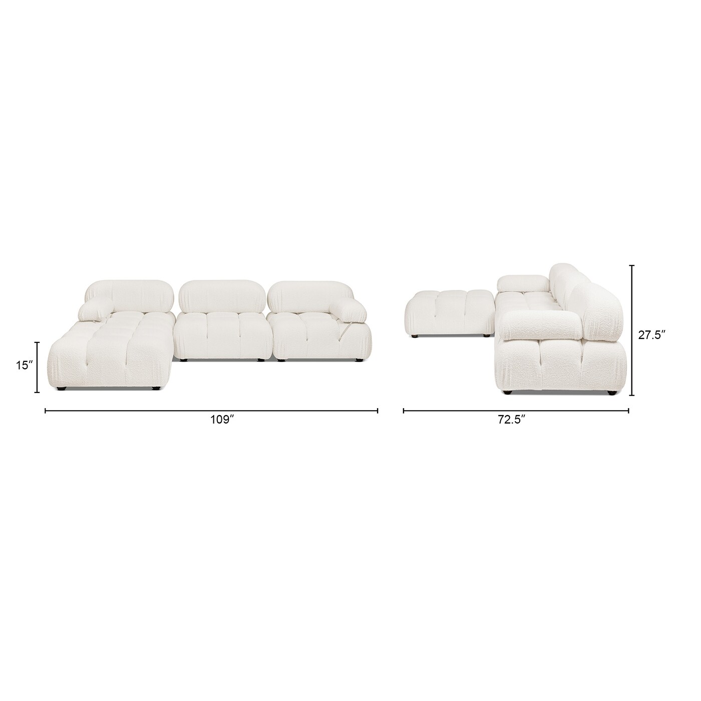 Jennifer Taylor Home 66260-MBW-MY Sofas-Loveseats - View #4