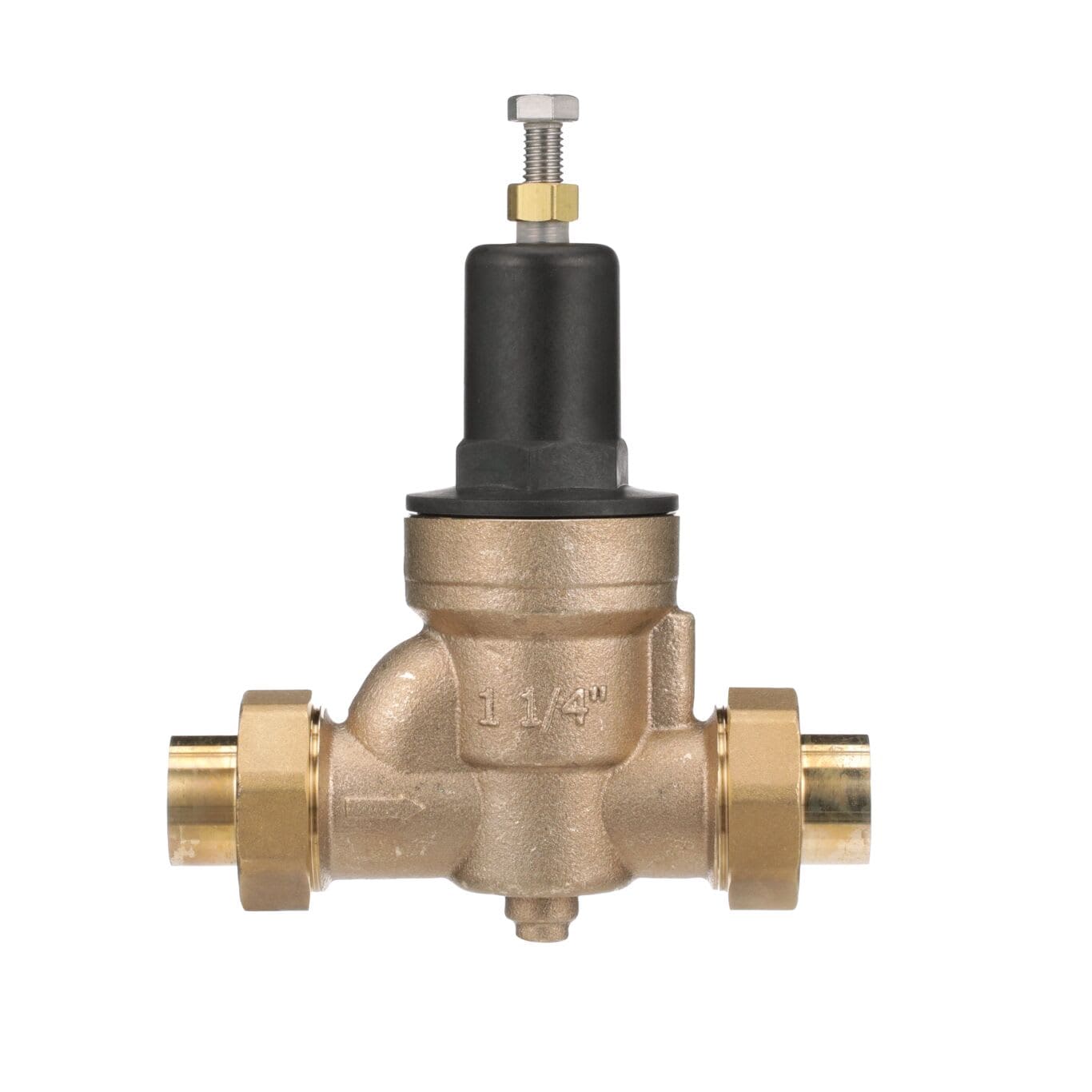Watts 1 1/4-Inch Lead Free Copper Silicon Water Pressure Reducing Valve Double Union