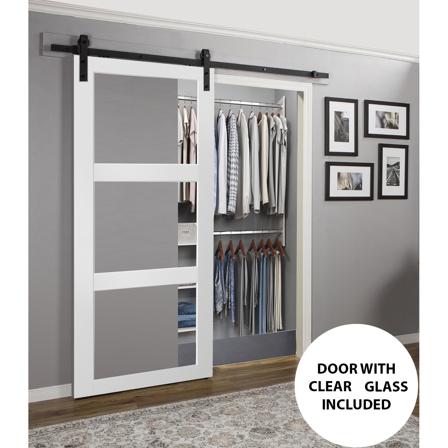 SARTODOORS LUC2555BD-B-WS-4296 Barn-Doors - View #6