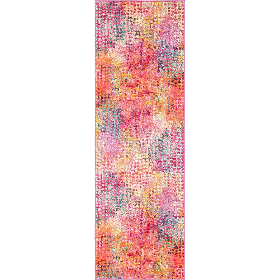 Unique Loom Bondi Chromatic 2 x 7 Pink/Yellow Indoor Abstract Bohemian/Eclectic Runner Unique Loom Bondi Chromatic 2 x 7 Pink/Yellow Indoor Abstract Bohemian/Eclectic Runner