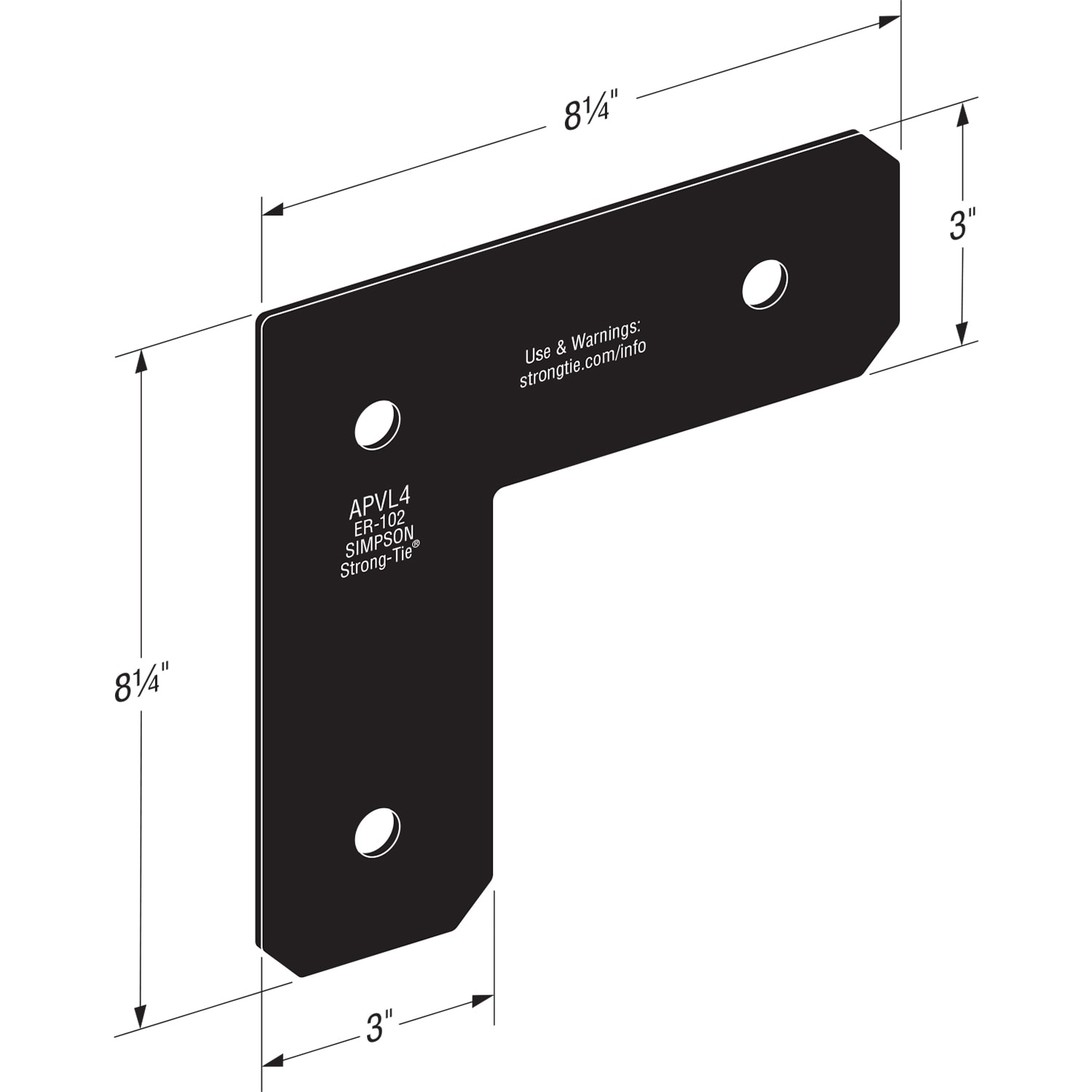 Simpson Strong-Tie Outdoor Accents Avant 8-1/4-in 12 -Gauge Simpson Strong-Tie Outdoor Accents Avant 8-1/4-in 12 -Gauge