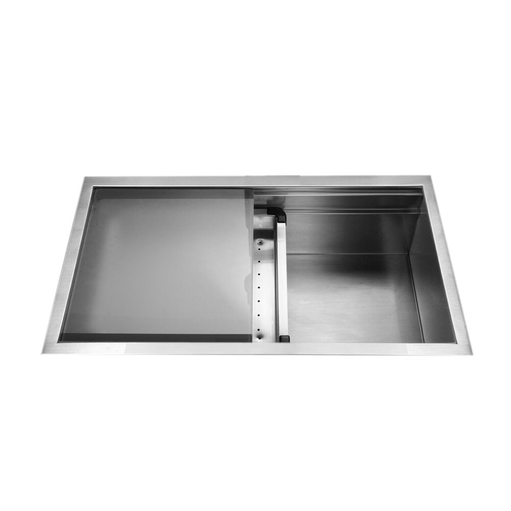 HOUZER Novus Undermount 31.5625-in x 17.72-in Brushed Satin Stainless ...