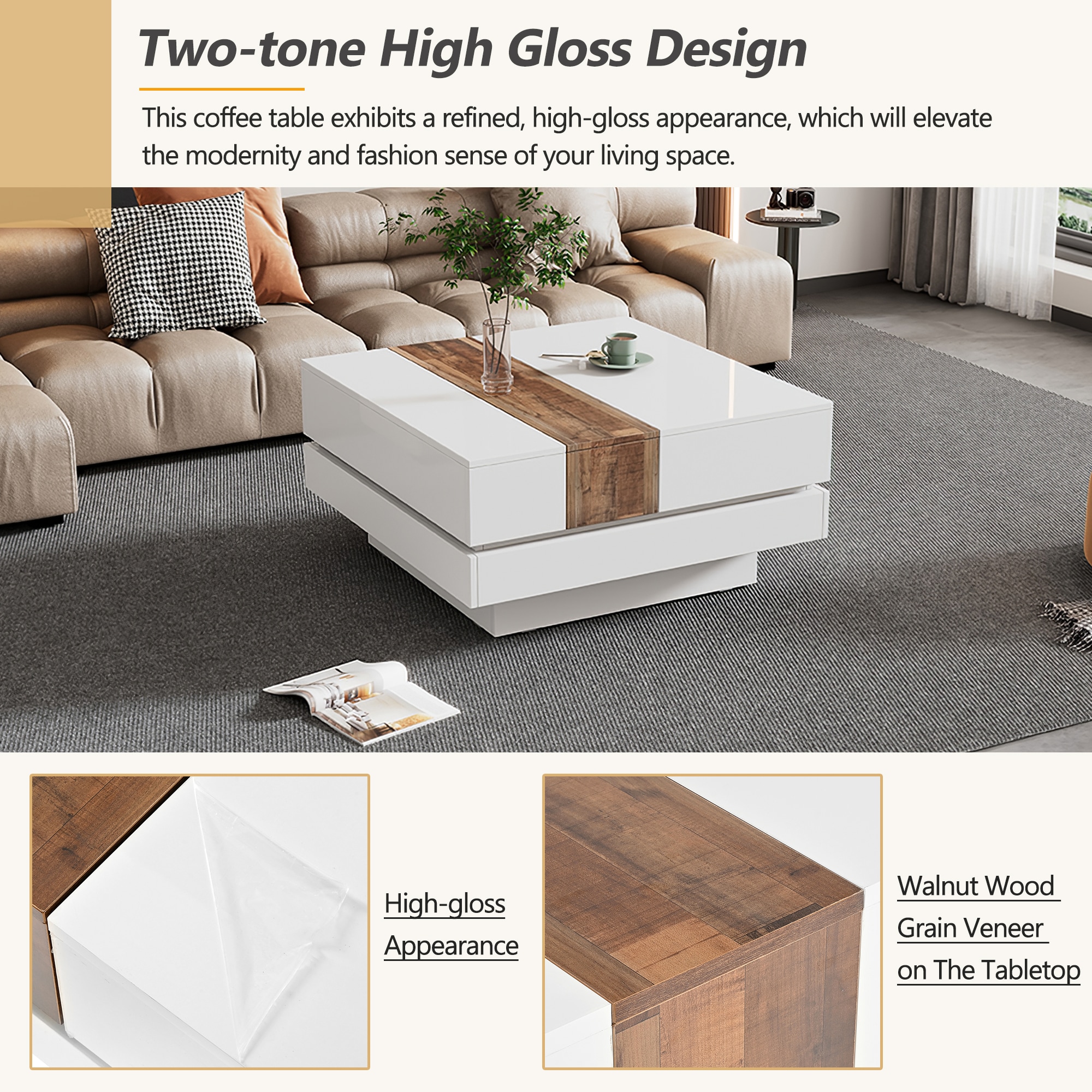 ModernLuxe N721P180696K Coffee-Tables - View #3