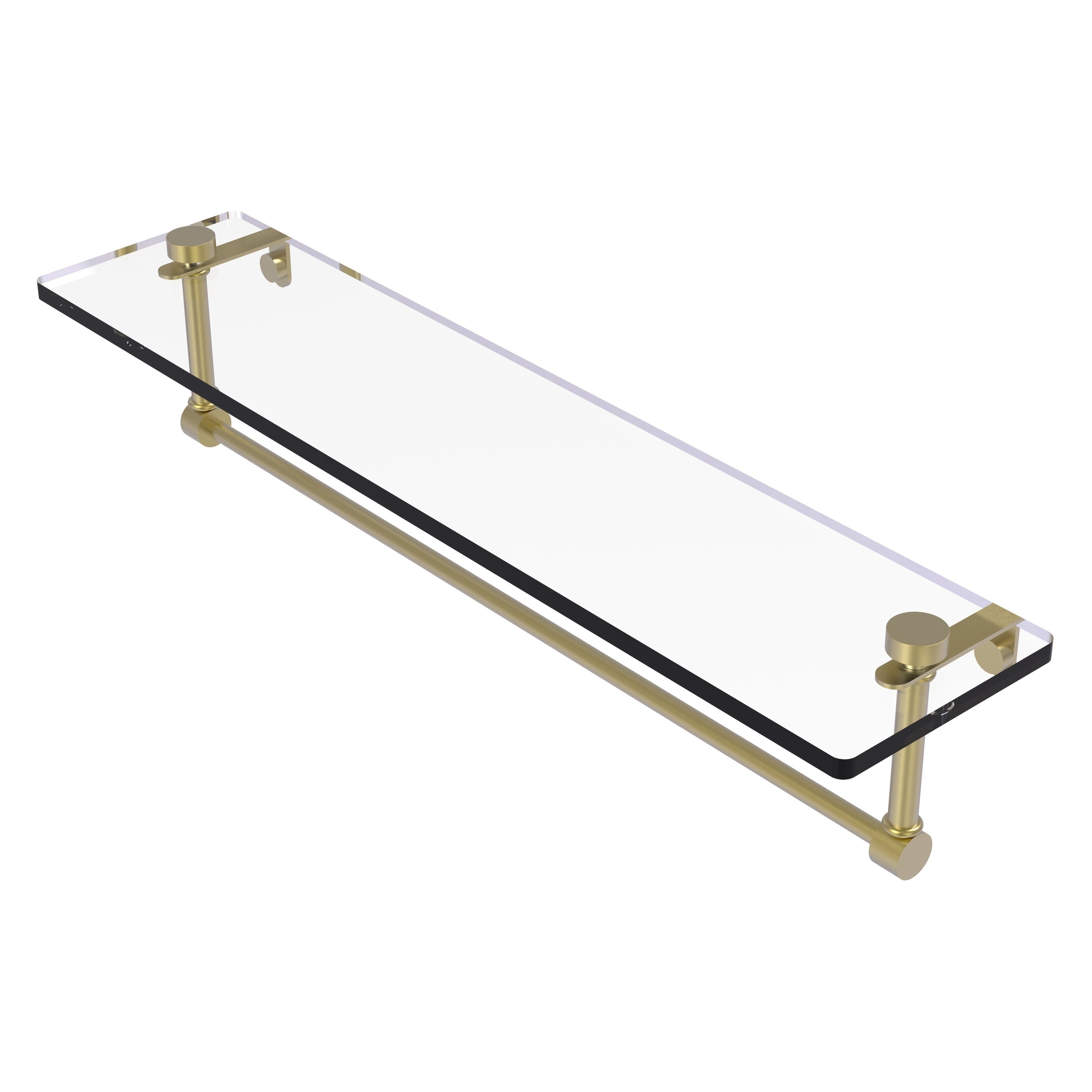 Allied Brass Satin 1-tier Brass Wall Mount Bathroom Shelf (22-in X 5-in 