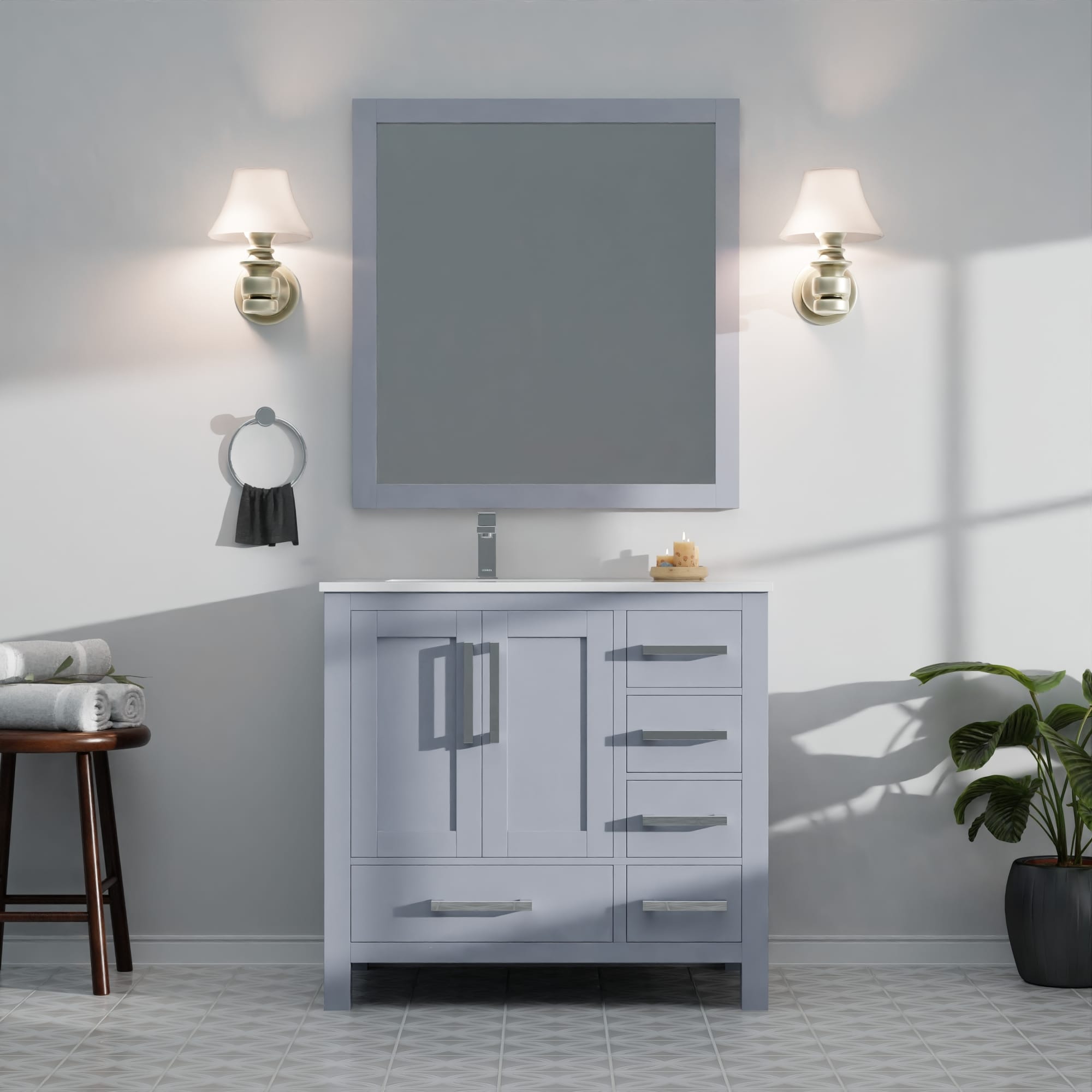 Lexora LVJ36SB310L Bath-Vanity-Combo - View #12