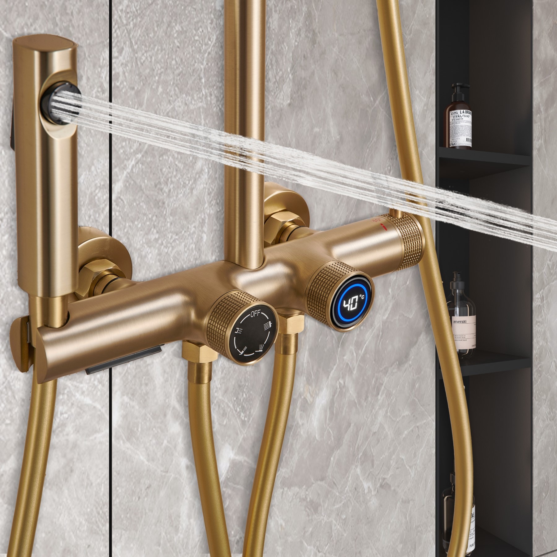 Mondawe AM-S008AC-10BG Showerhead-Bar-Panels - View #15