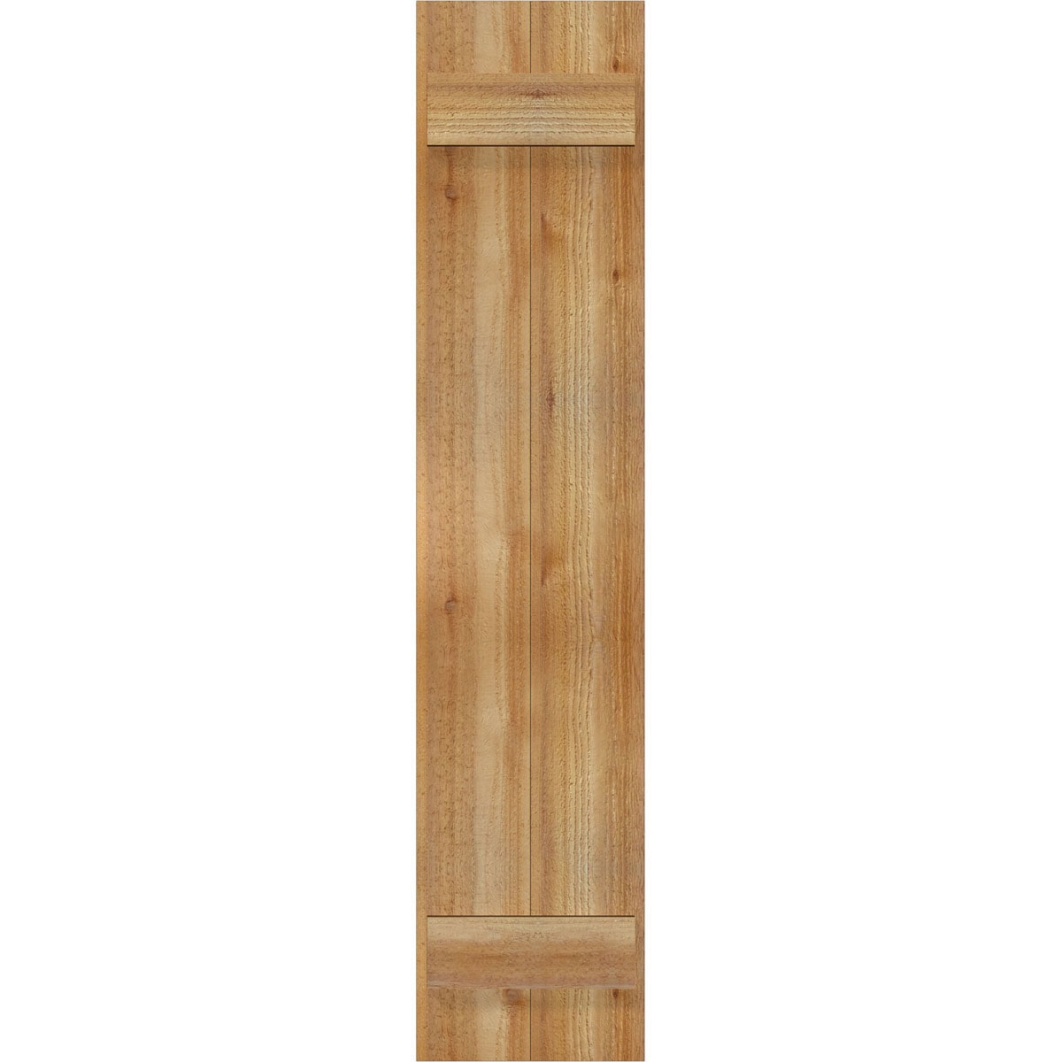Ekena Millwork RBJ06S11X050RWR 10.75-in W x 50-in H Unfinished Paintable/Stainable Board and batten Wood Exterior Shutters ( 2 -Pack )