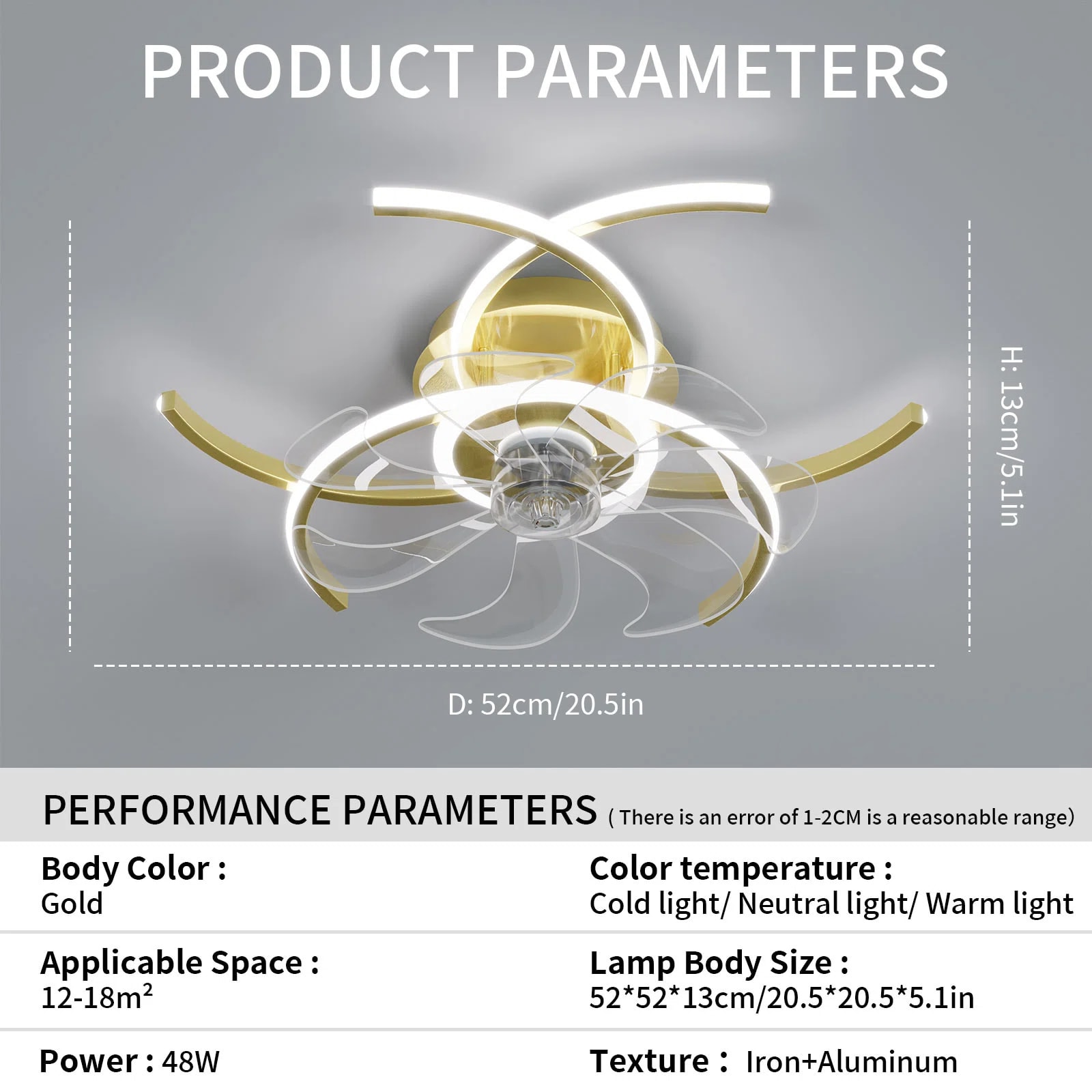 Yardreeze GHHCF055GD0407 Ceiling-Fans - View #4