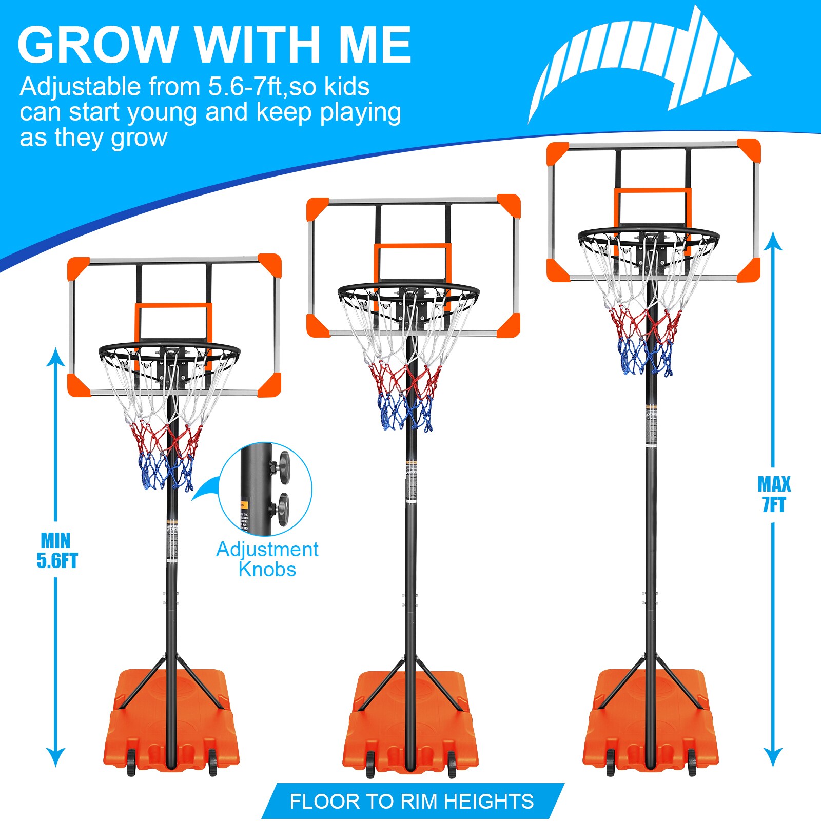 Rbied 127HOOP-6 Basketball-System - View #2