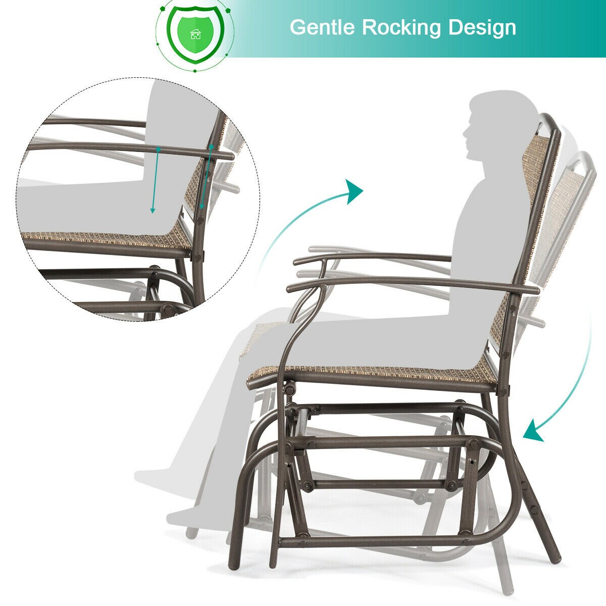 WELLFOR CHY-906PC2 Patio-Chairs - View #8
