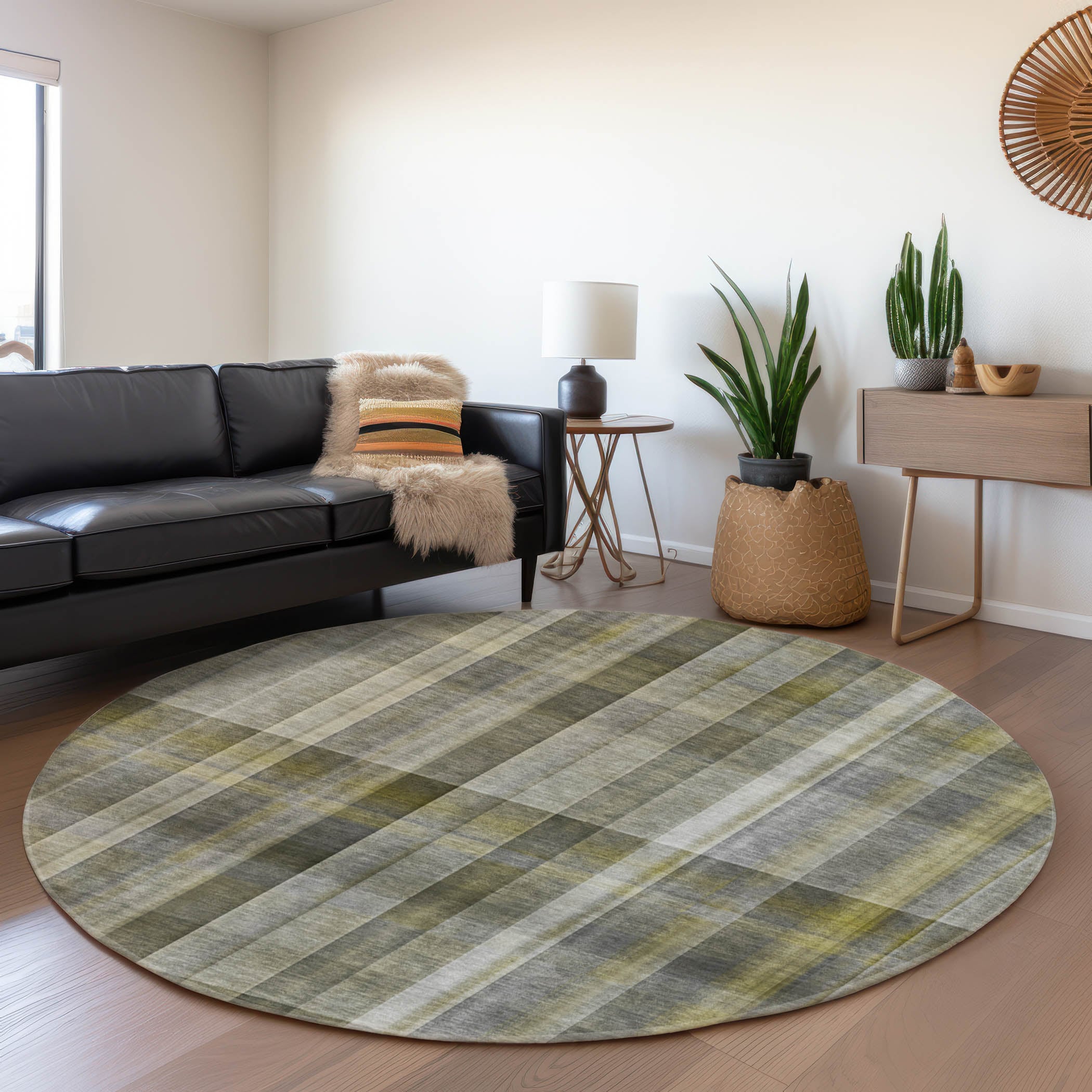 Addison Rugs AMF522GY30X46 Mayfield AMF522GY 2 x 3 (ft) Loomed Polyester Gray Rectangular Indoor Abstract Machine washable Area rug