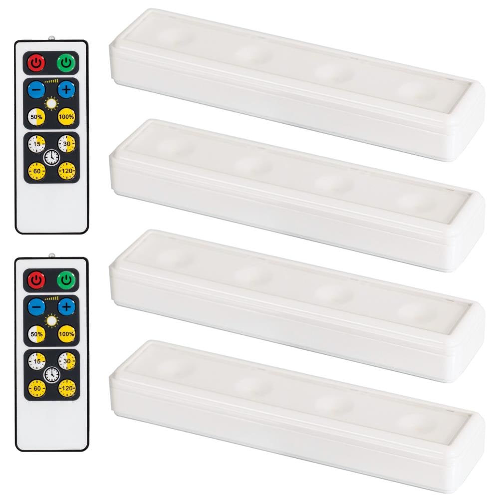 8 LED Cordless Battery Operated Wireless Night Lights Switch Cabinet Shelf Shed 