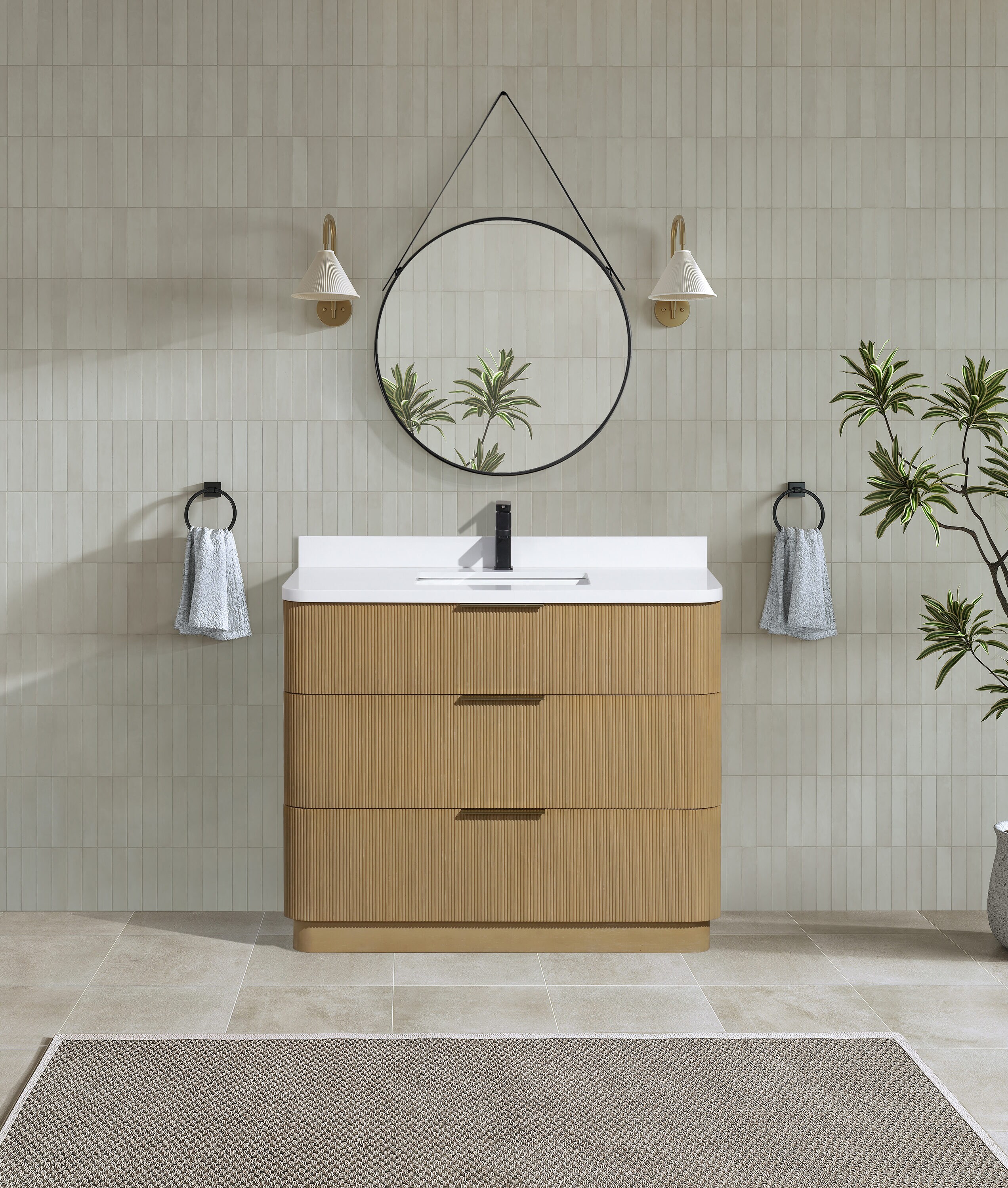 Ari Kitchen & Bath AKB-CALAMIGO-42-OAK Bath-Vanity-Combo - View #7