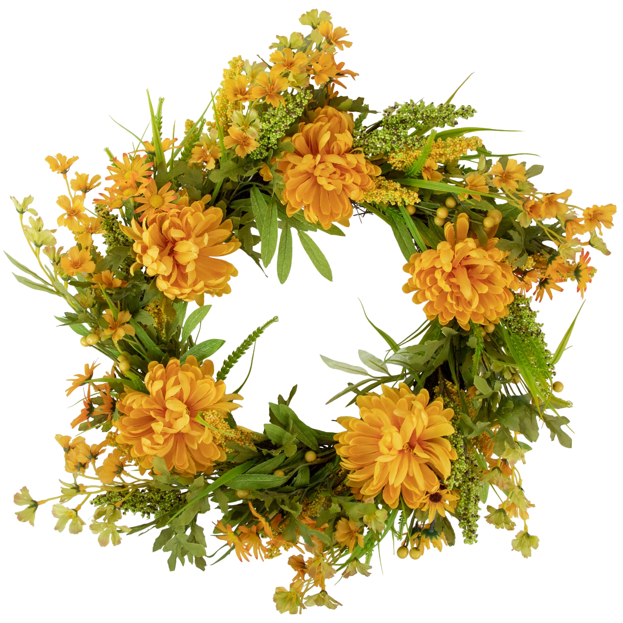 Northlight 34868420 2-ft 24-in Yellow Artificial wreath