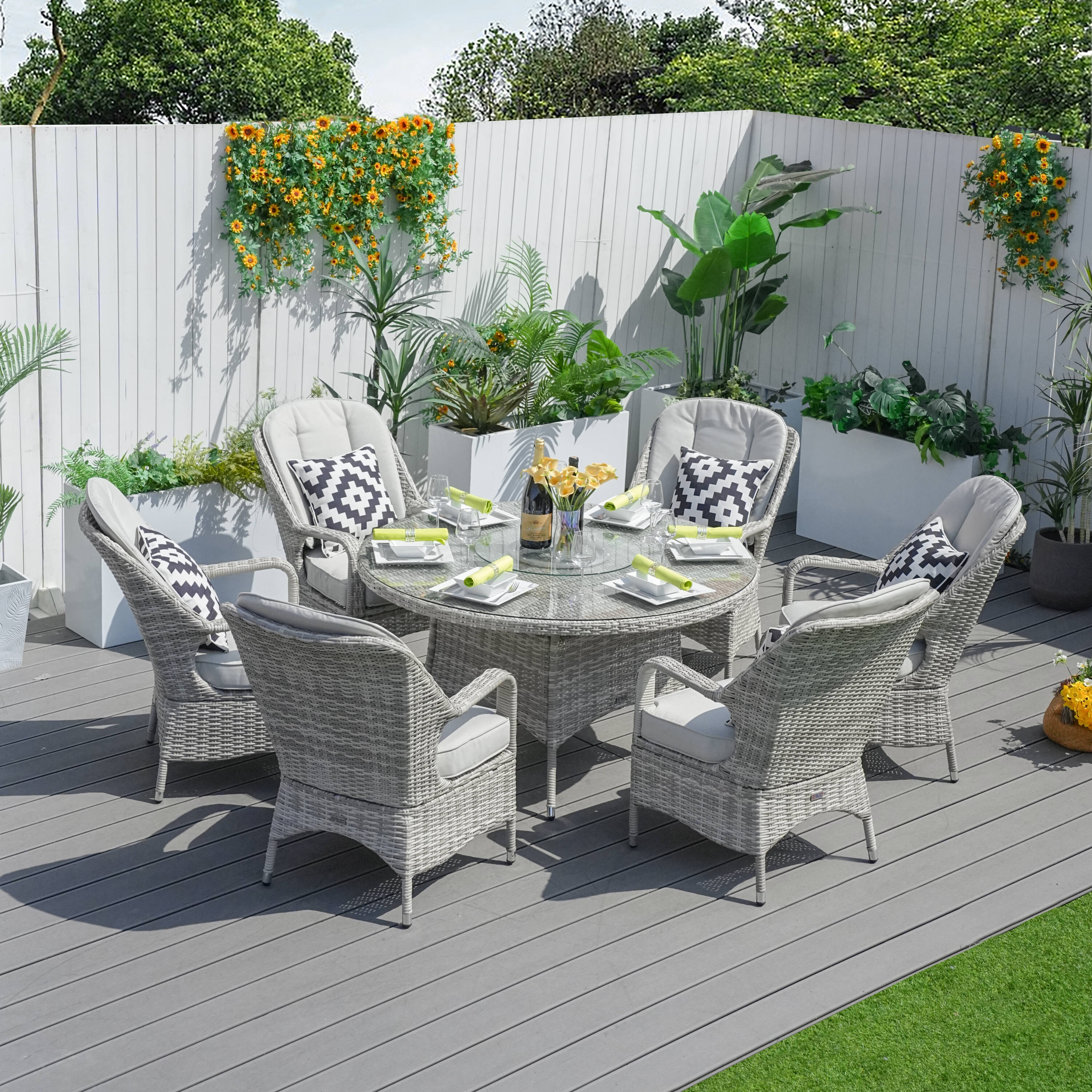 Direct Wicker DWD-1711009-WW Patio-Dining-Sets - View #2