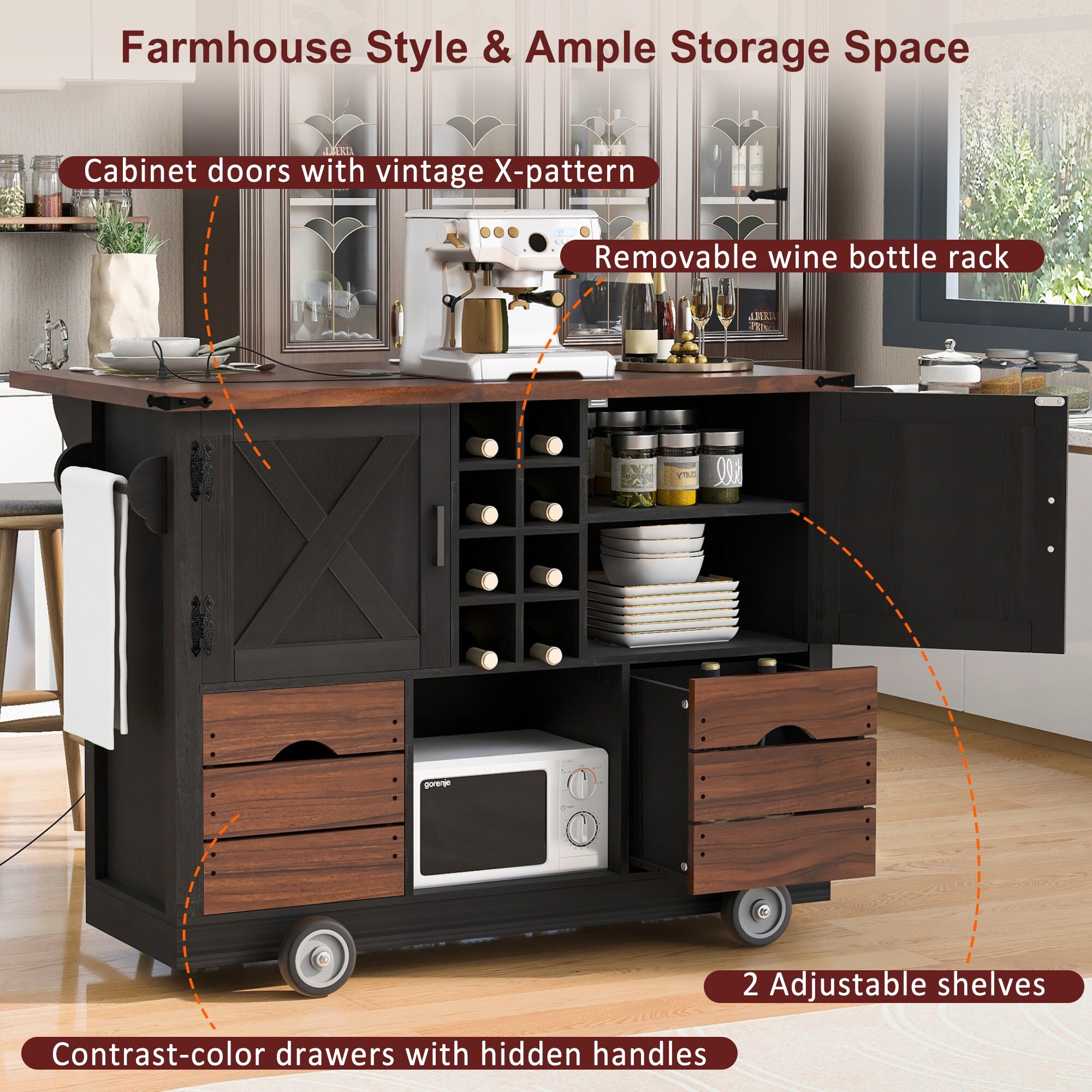 Vorene J-NUT1OK8065AS Kitchen-Furniture - View #5