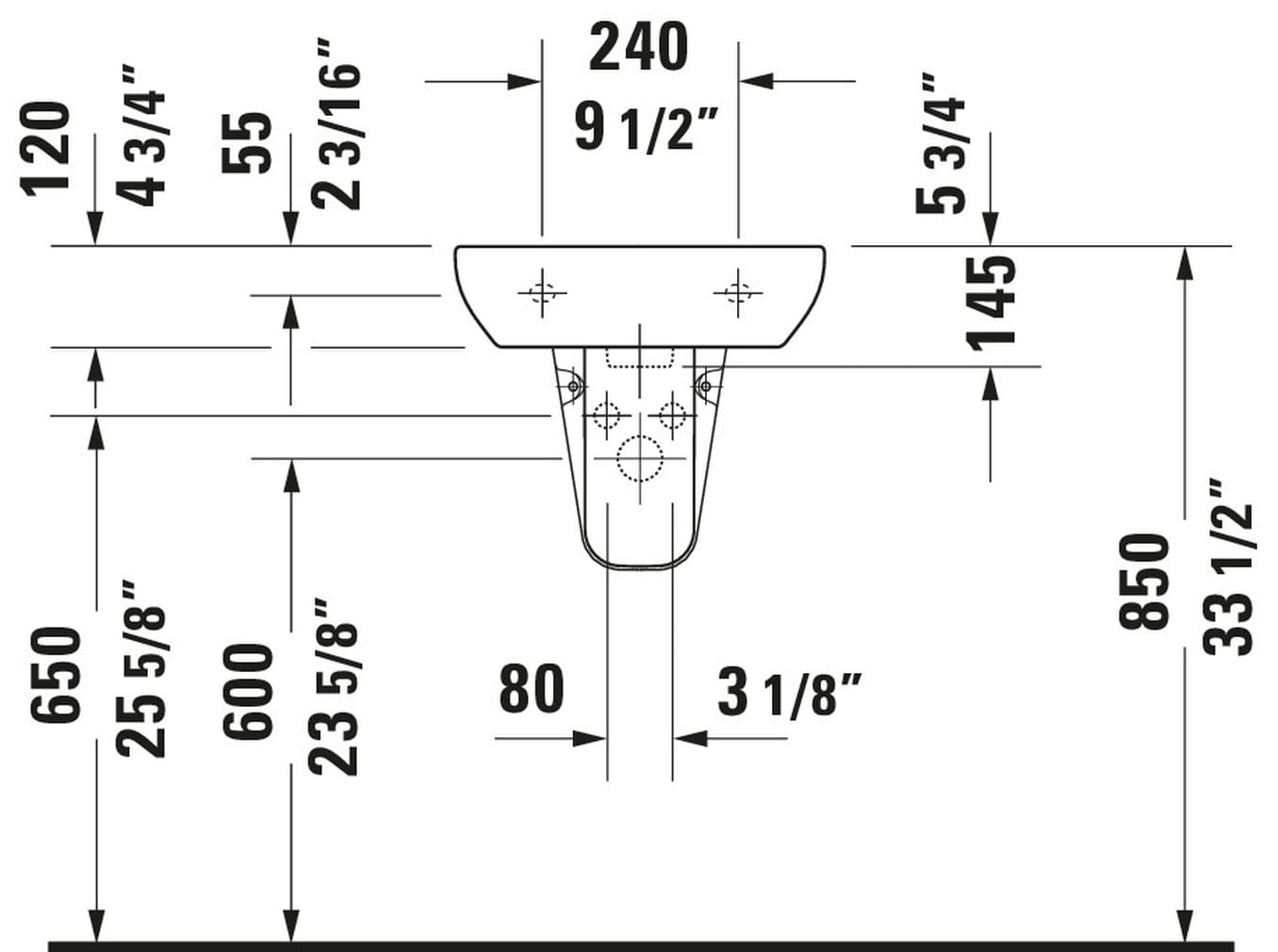 Duravit 07054500002 Bath-Sink - View #9