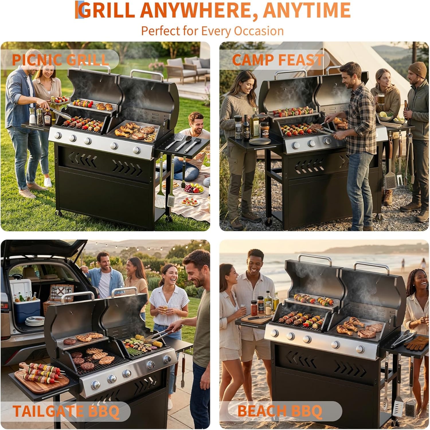 Garvee HQ-6-G3-4JPP-8GH3 Gas-Grill - View #6