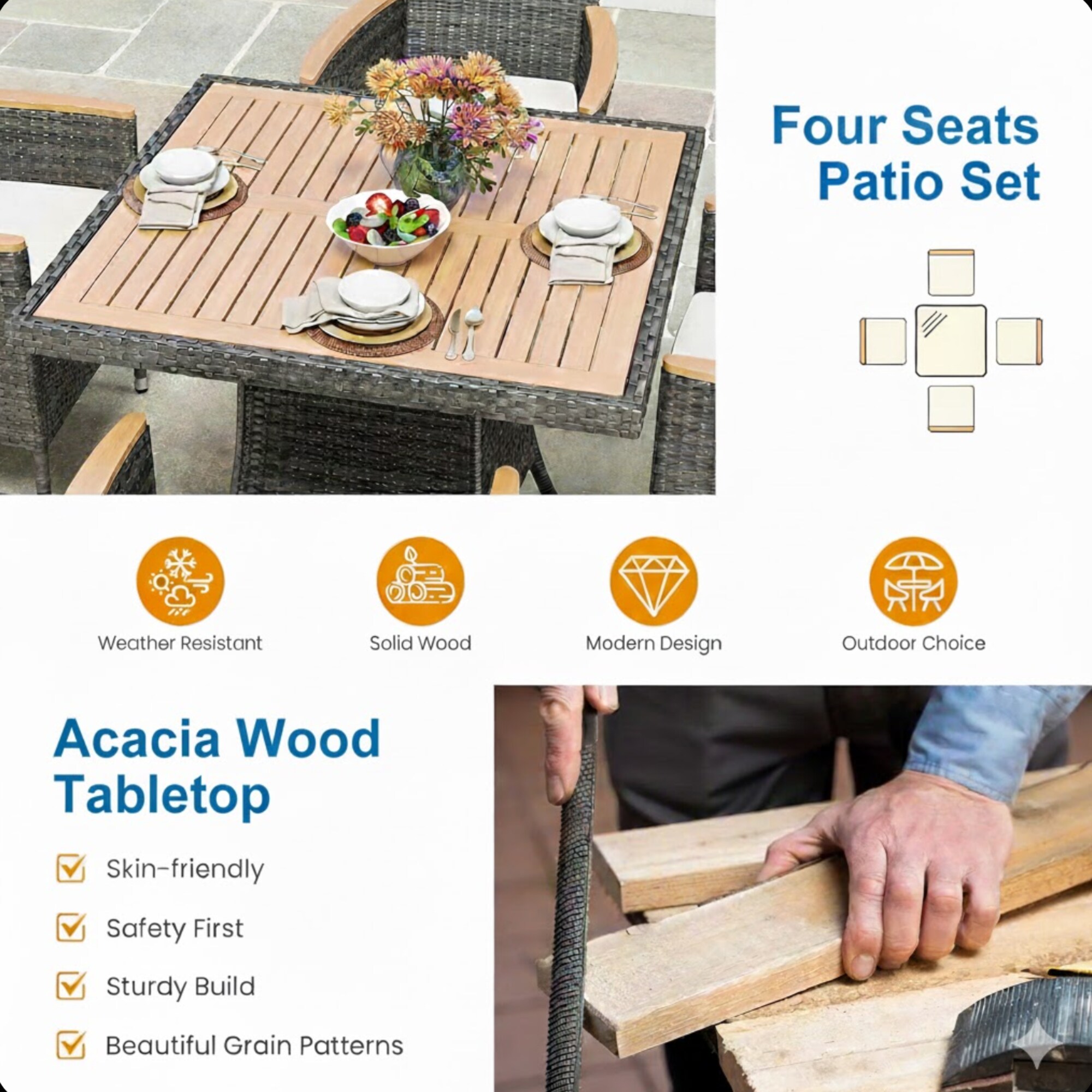Mondawe MO-TB-55109 Patio-Dining-Sets - View #5