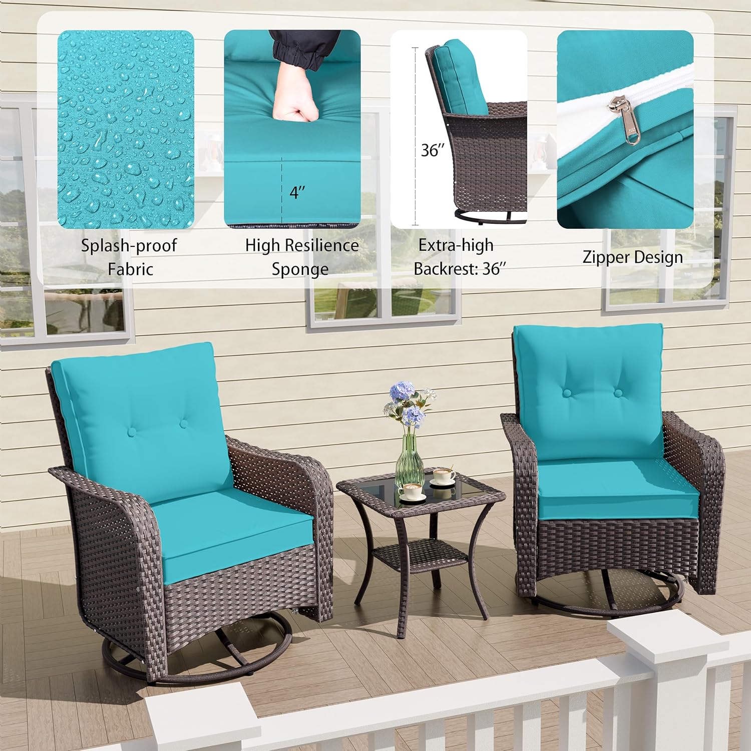 ALAULM LS-SRC-BLUE Patio-Chairs - View #2