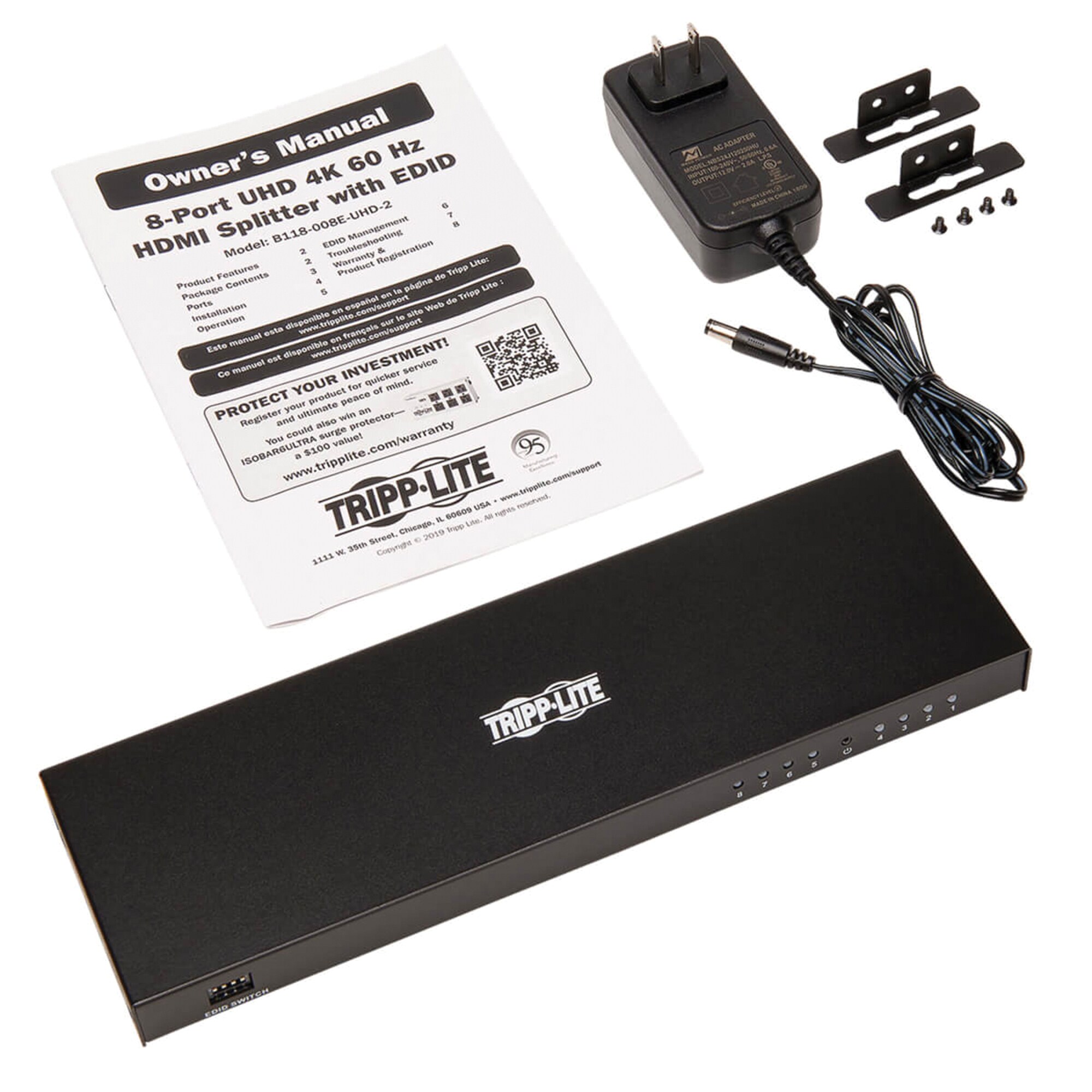 Tripp Lite TRPB118008EUHD2 Video-Cable-Splitters - View #2