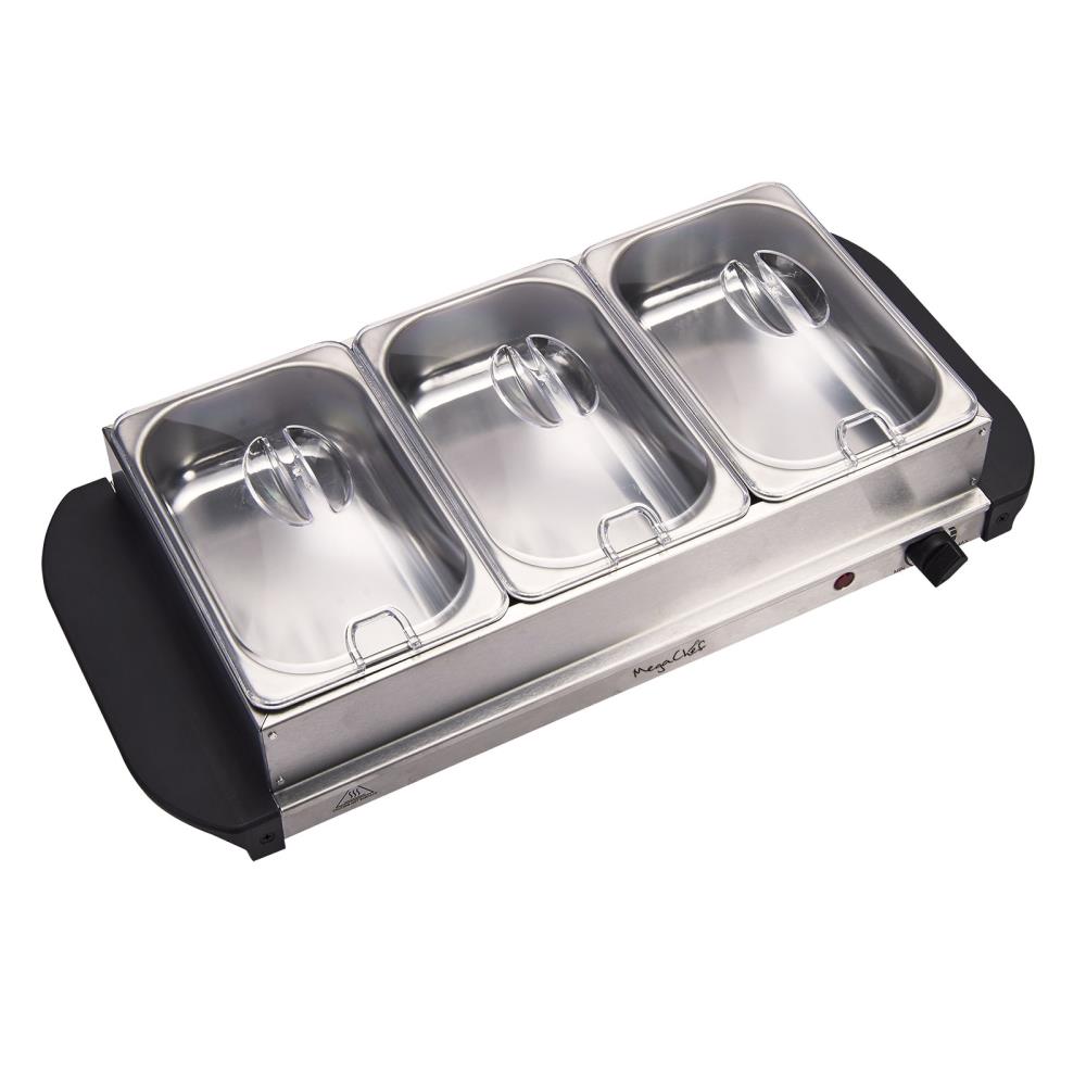 Food Warmer Tray Electric Warming 3 Trays Connect Foldable