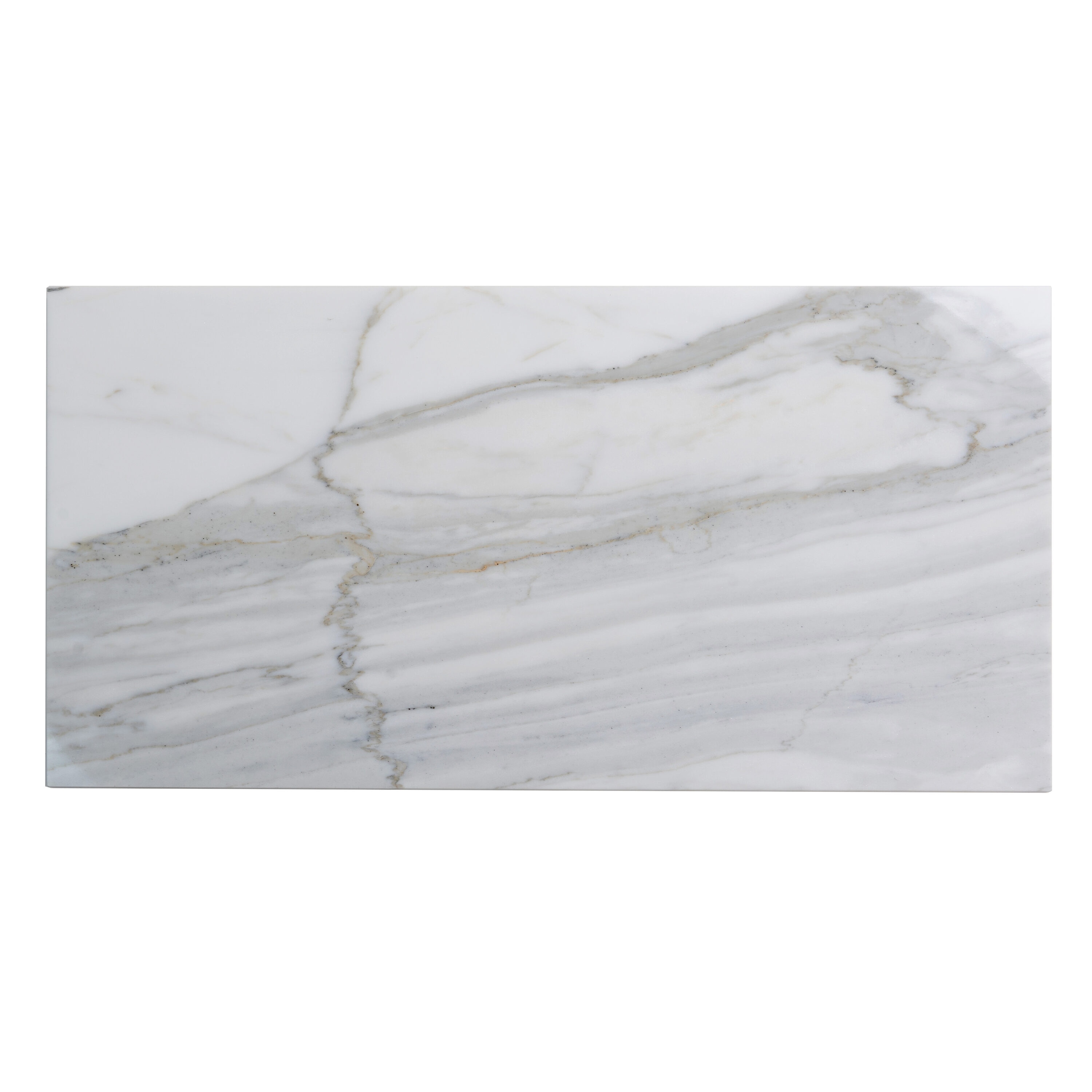 Apollo Tile APLFCT881224HA Grandis White and Gray 12-in x 24-in Honed Natural Stone Subway Floor and Wall Tile (10-sq. ft/ Carton)