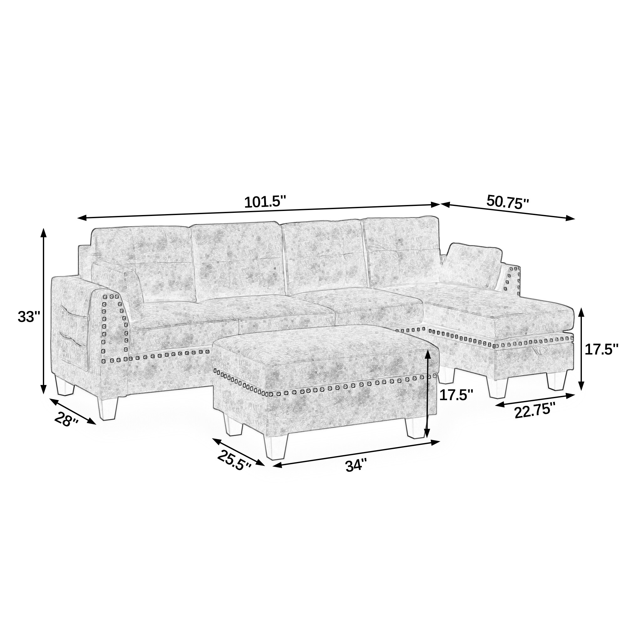 BABOOM BOM-S00236-OR Sofas-Loveseats - View #3