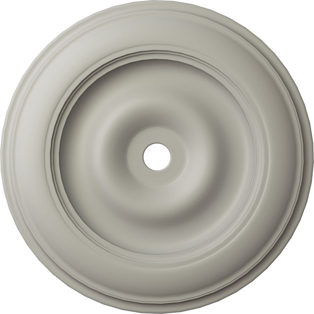 Ekena Millwork CM44CLPCF Classic 44.5-in W x 44.5-in L Painted Pot Of Cream Polyurethane Whole Ceiling Medallion