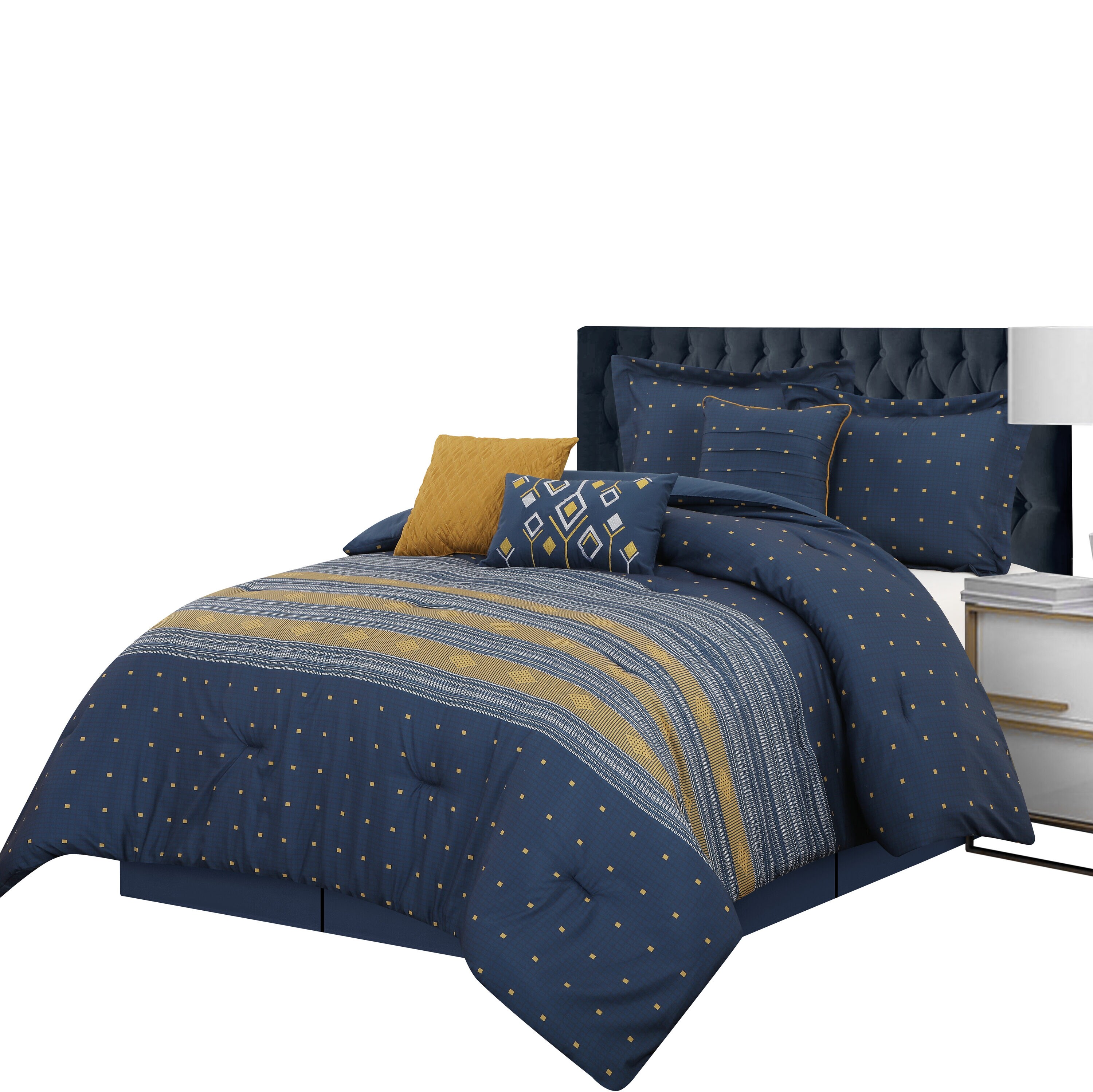 Nanshing MINERVA7-Q-NAVY bedding - View #5