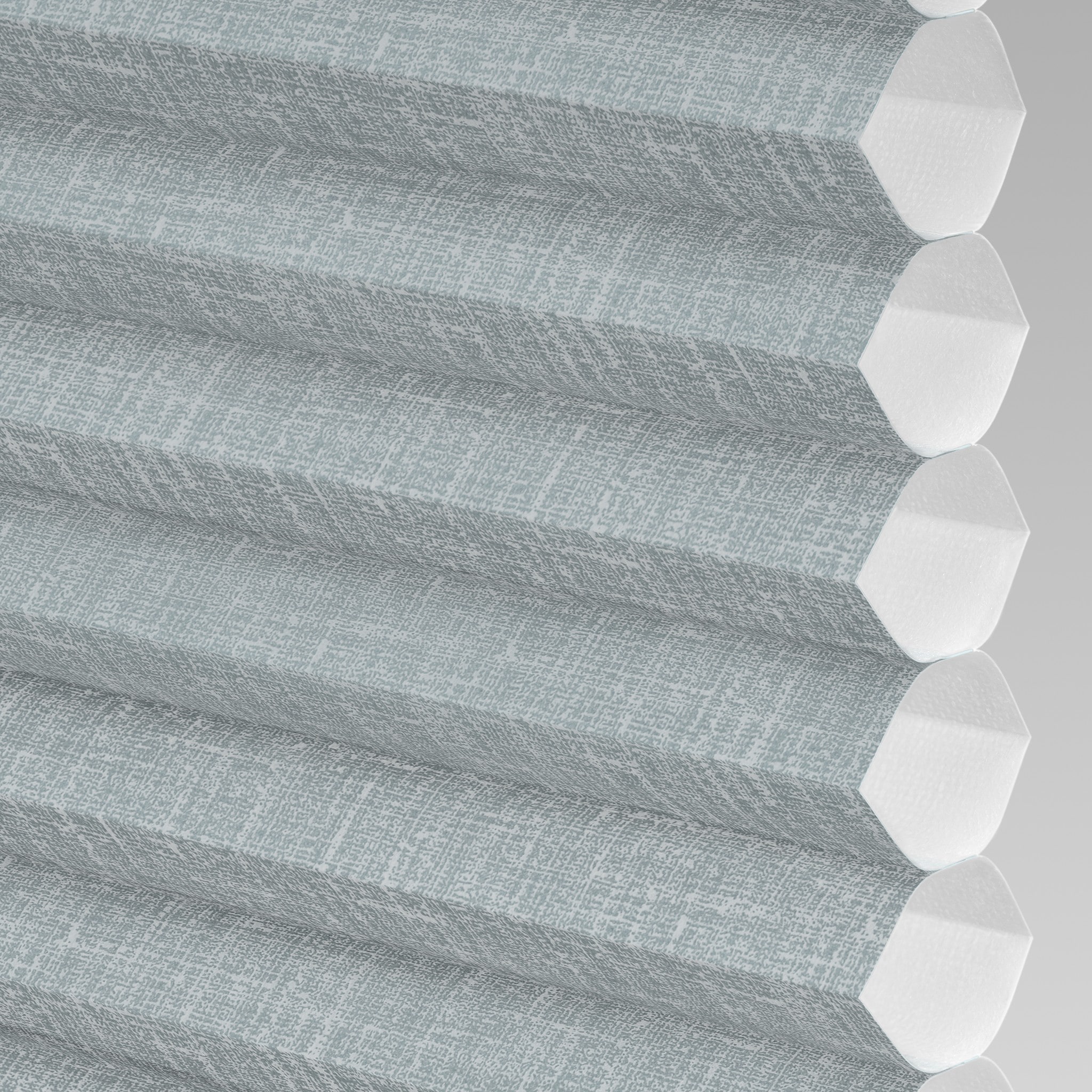 LEVOLOR 511571 Crosshatch Steel Wool Light filtering Polyester 1 1/4-in Single Cellular shade swatch