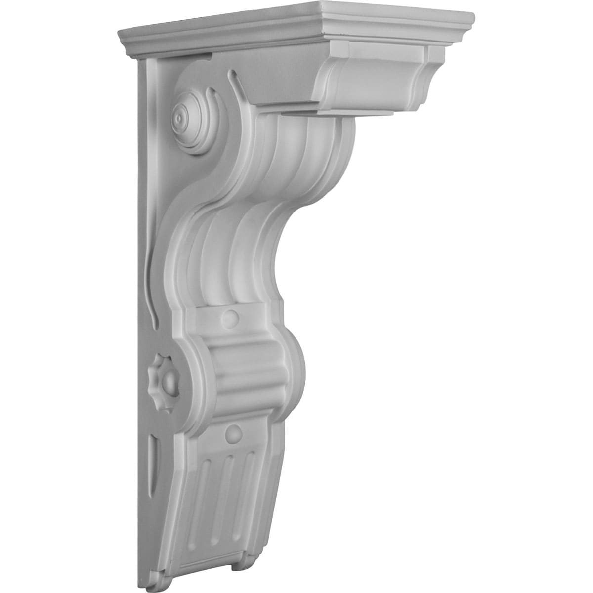 Ekena Millwork COR06X11X20GI 6.5-in x 11.0-in x 20-in Primed White Urethane Paintable Corbel